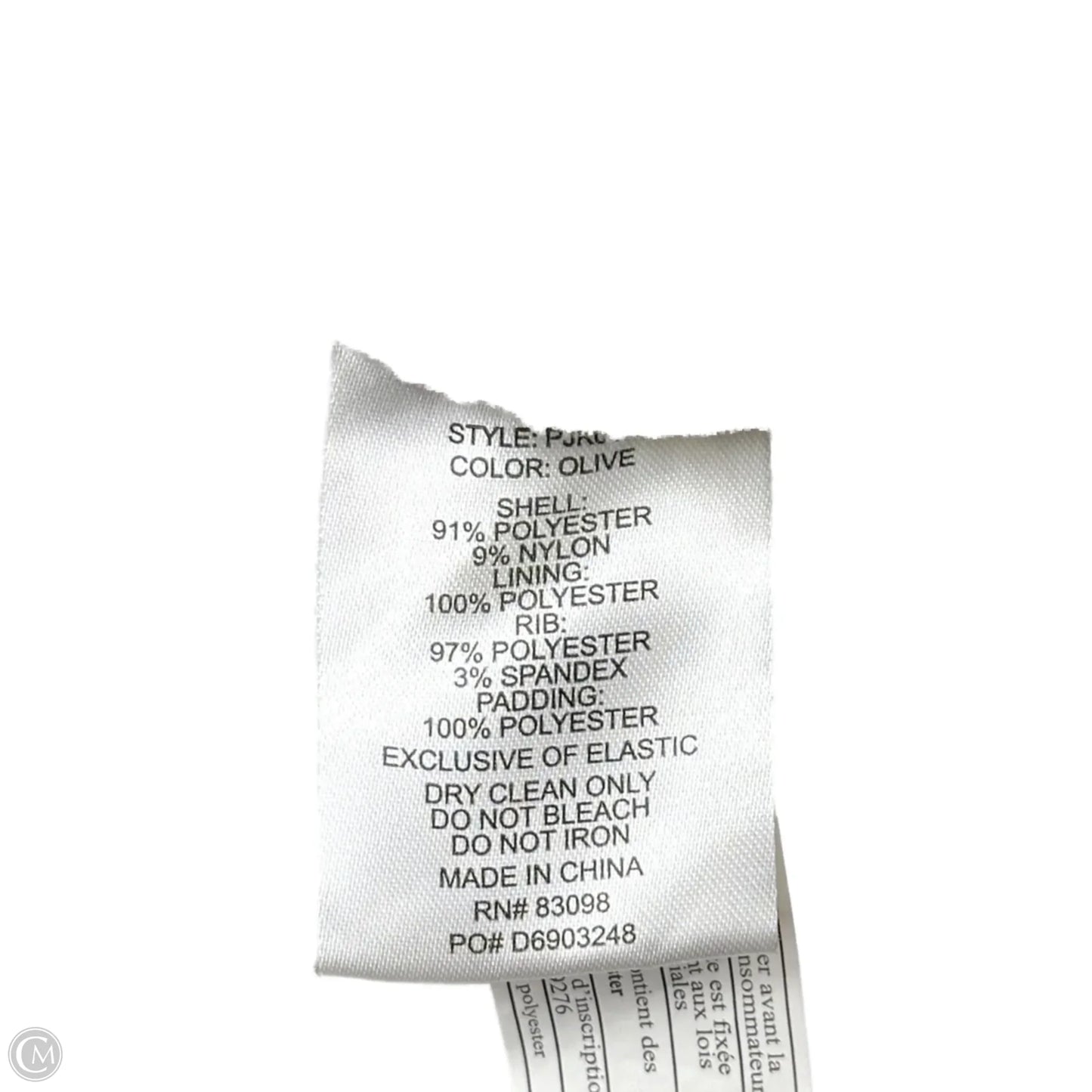 Jacket Puffer & Quilted By Ci Sono In Green, Size: L