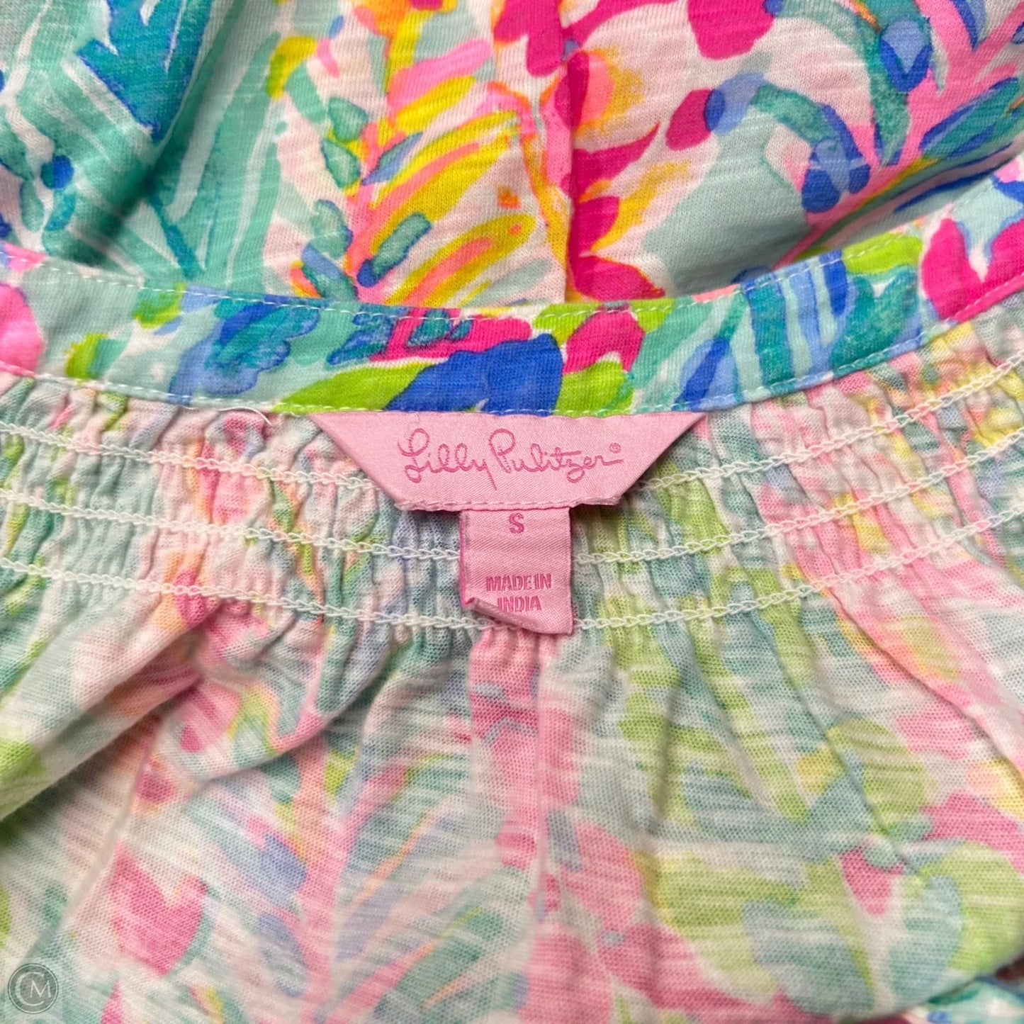 Top Sleeveless Designer By Lilly Pulitzer In Blue & Green, Size: S