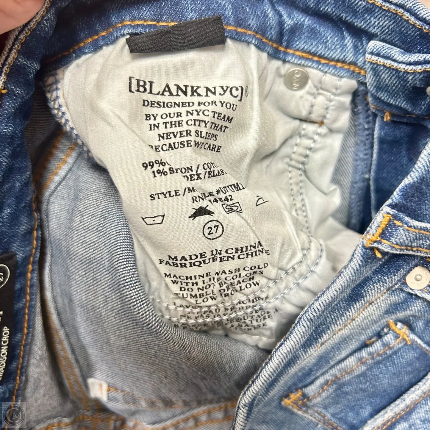 Jeans Cropped By Blanknyc In Blue Denim, Size: 4