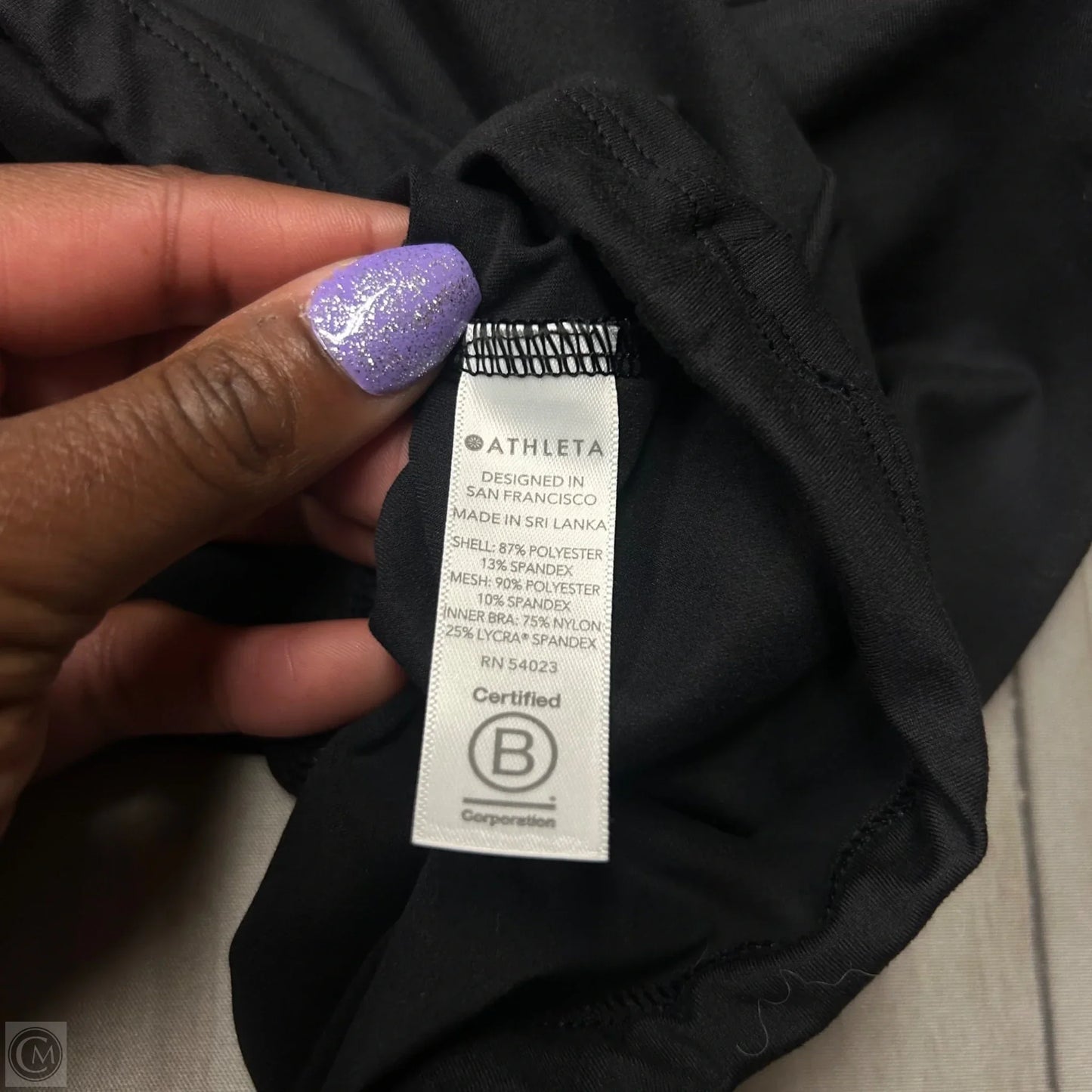 Athletic Tank Top By Athleta In Black, Size: S