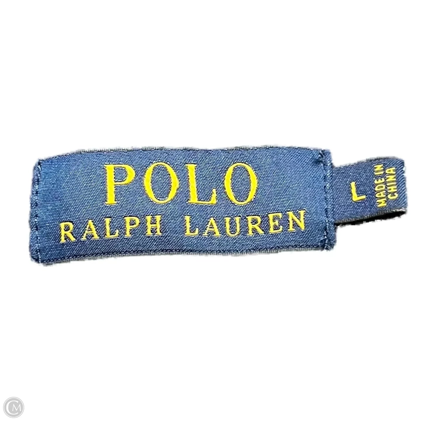 Sweatshirt Hoodie By Polo Ralph Lauren In Blue, Size: L