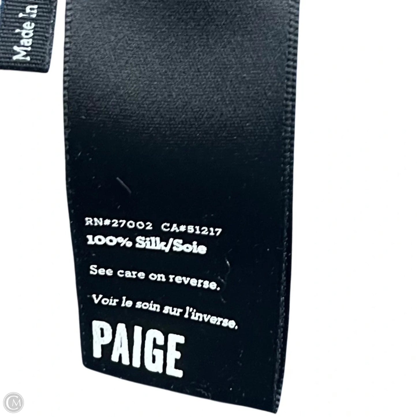 Top Long Sleeve By Paige In Blue, Size: M