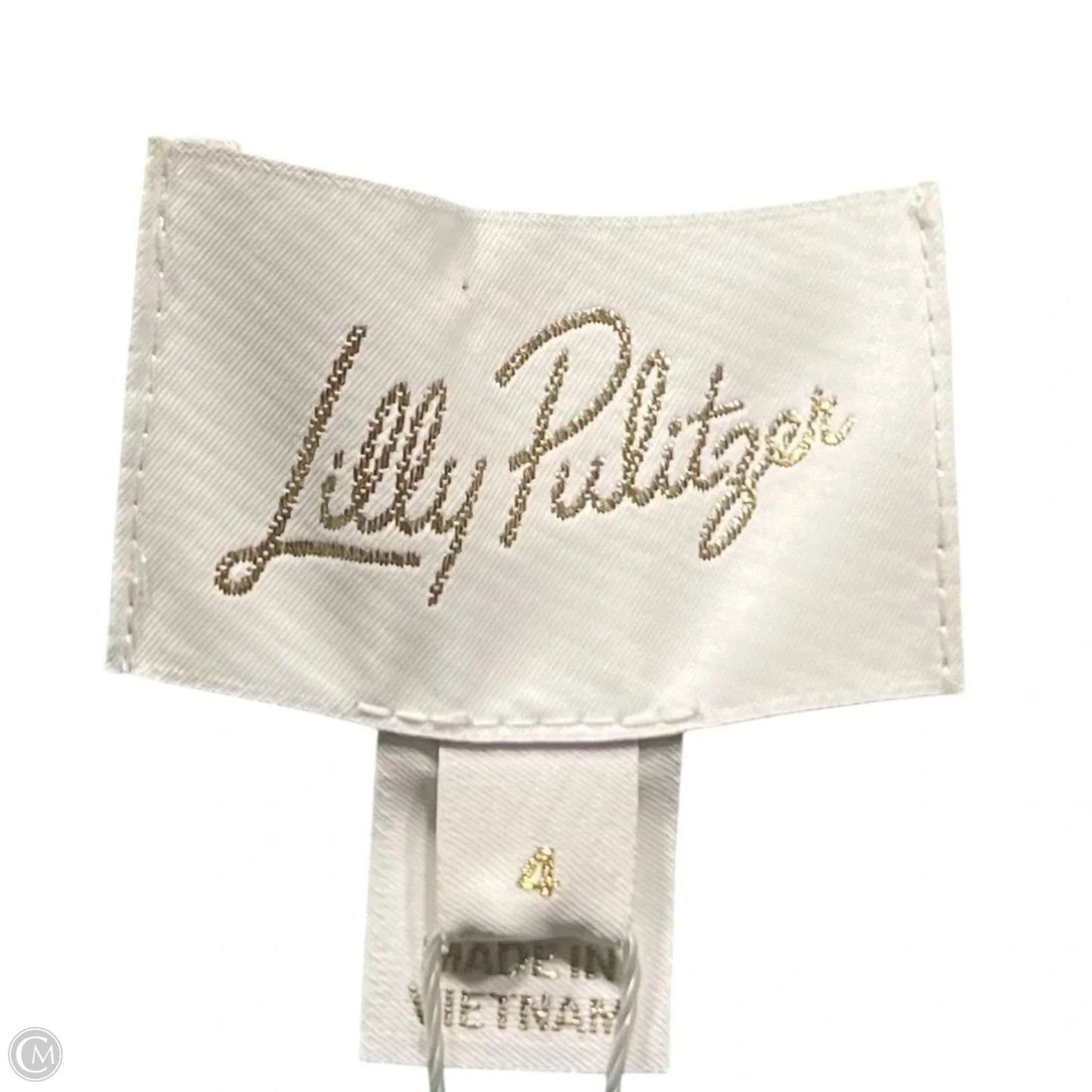 Dress Designer By Lilly Pulitzer In Green & White, Size: S