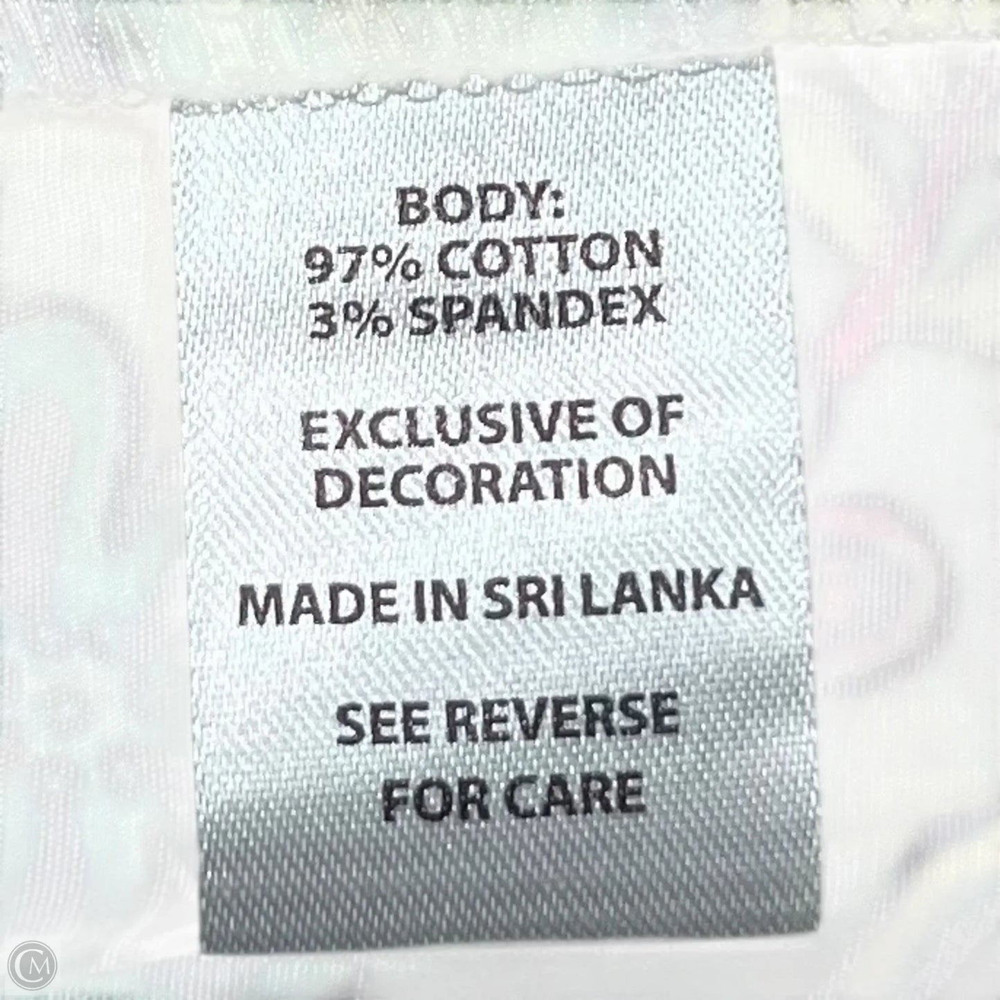 Top Short Sleeve By Spartina In Cream & Green, Size: Xxl