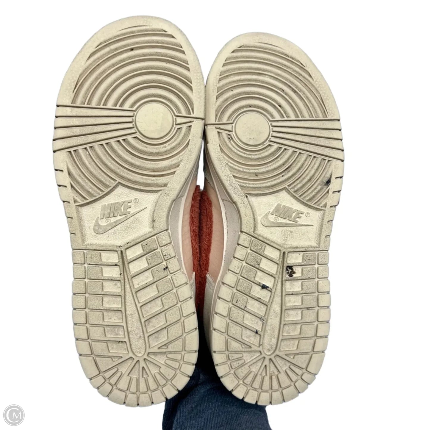 Shoes Sneakers By Nike In Cream & Orange, Size: 7