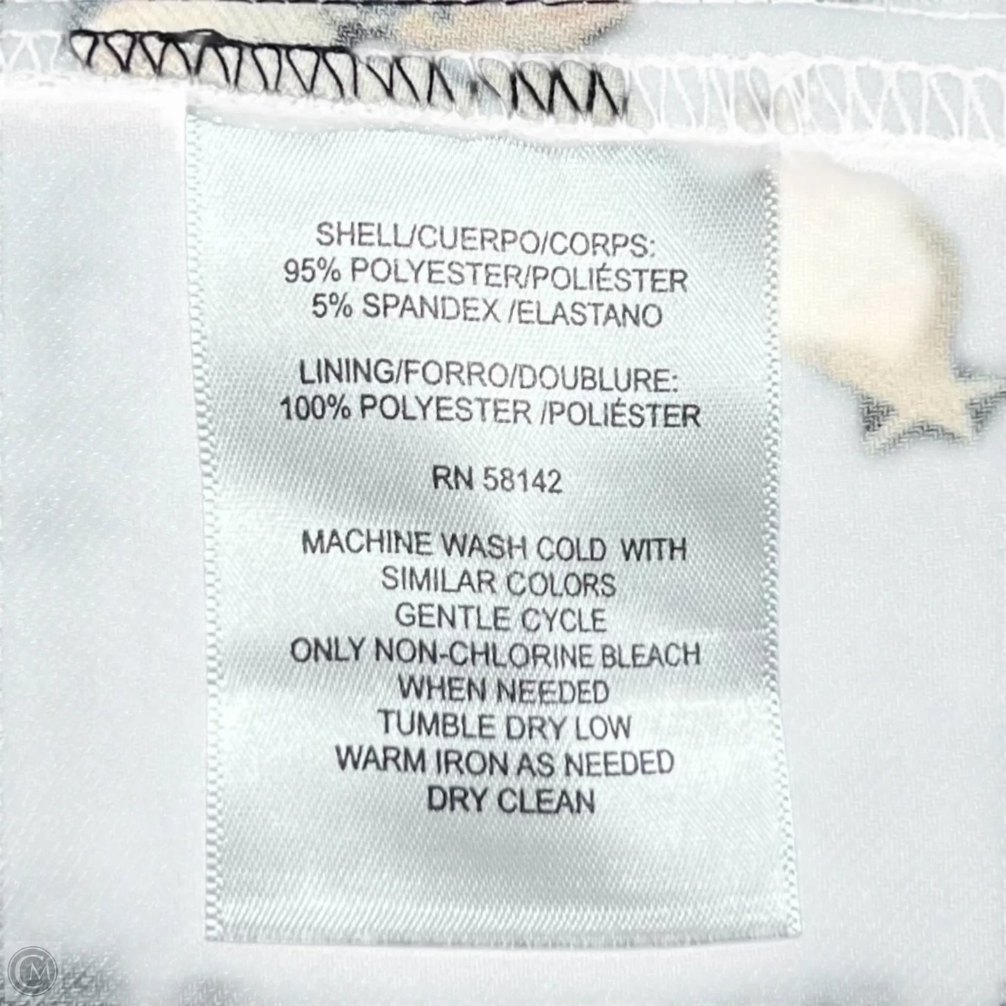 Dress Casual Maxi By Maggy London In Black & Cream, Size: S