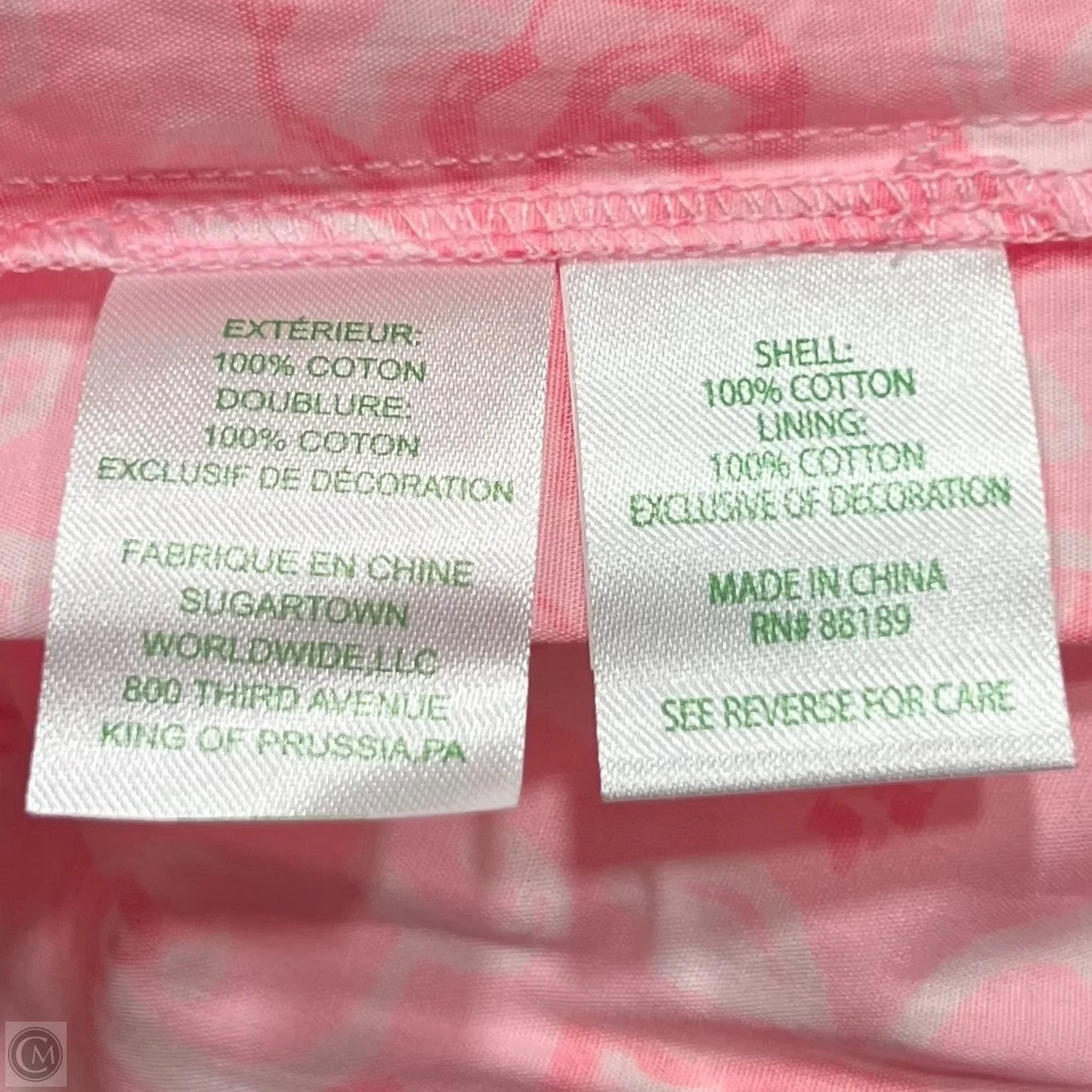 Romper Designer By Lilly Pulitzer In Pink & White, Size: S