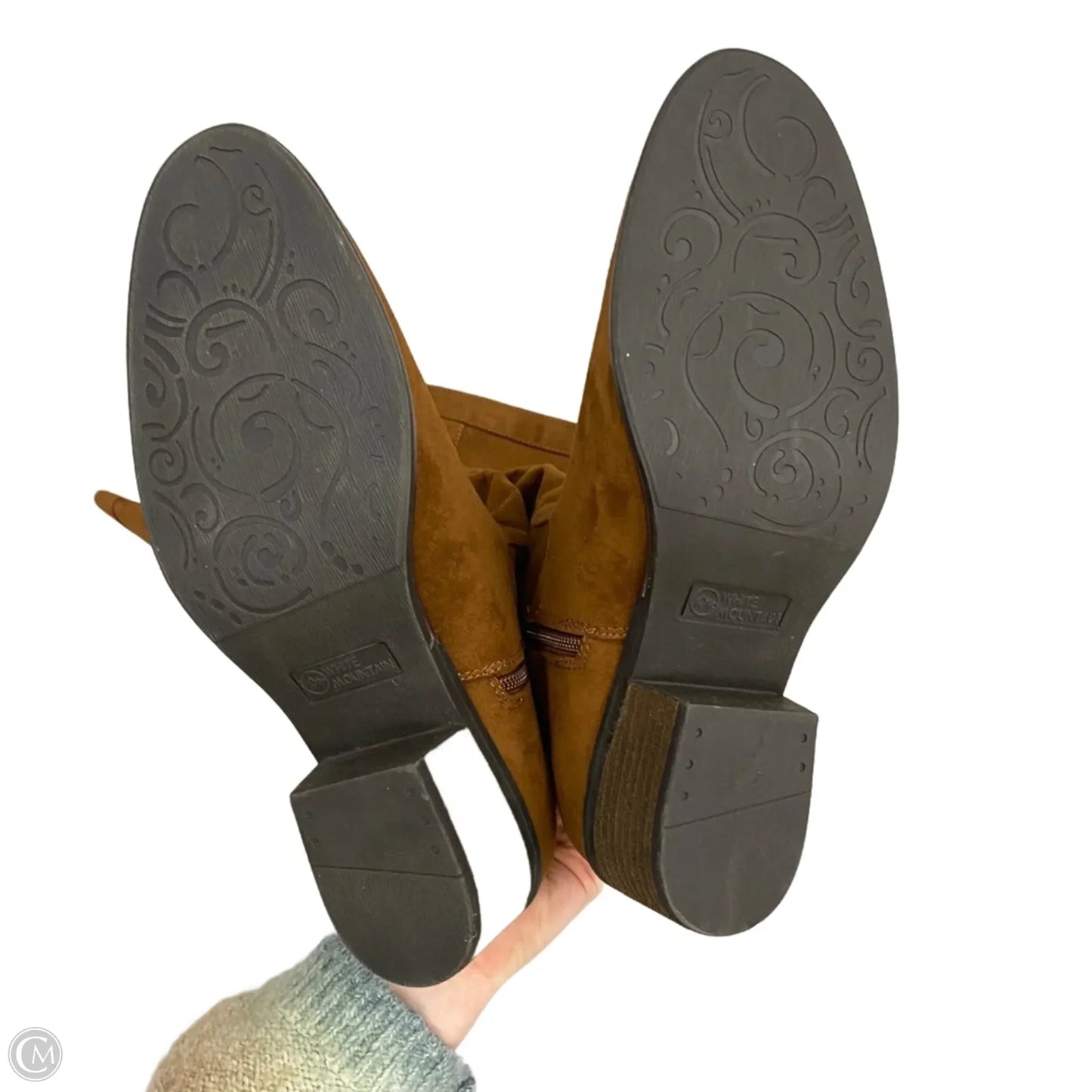 Boots Knee Heels By White Mountain In Brown, Size: 9