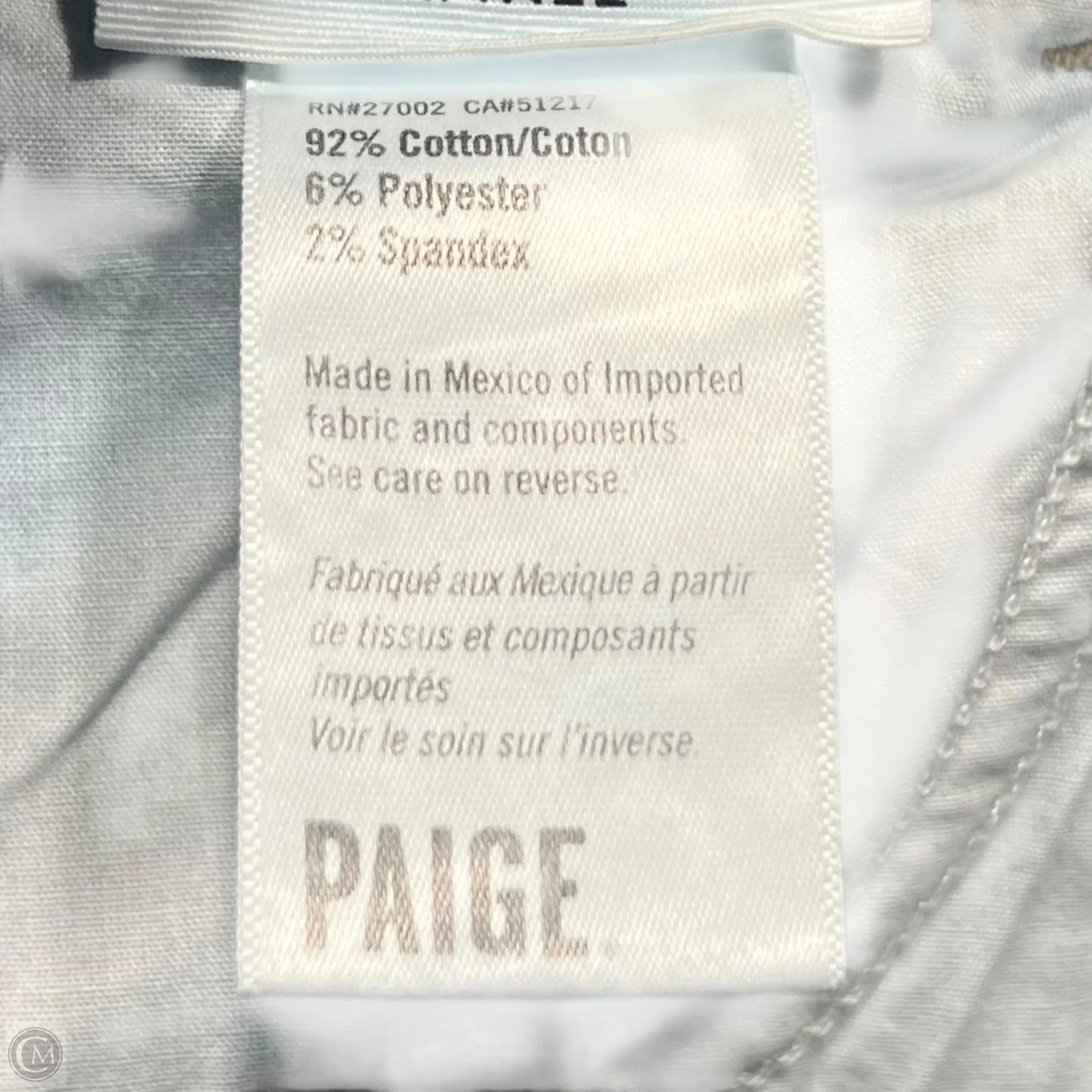 Jeans Skinny By Paige In Blue Denim, Size: 2