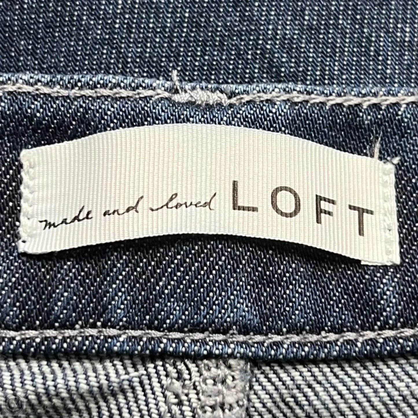 Jeans Boyfriend By Loft In Blue Denim, Size: 0