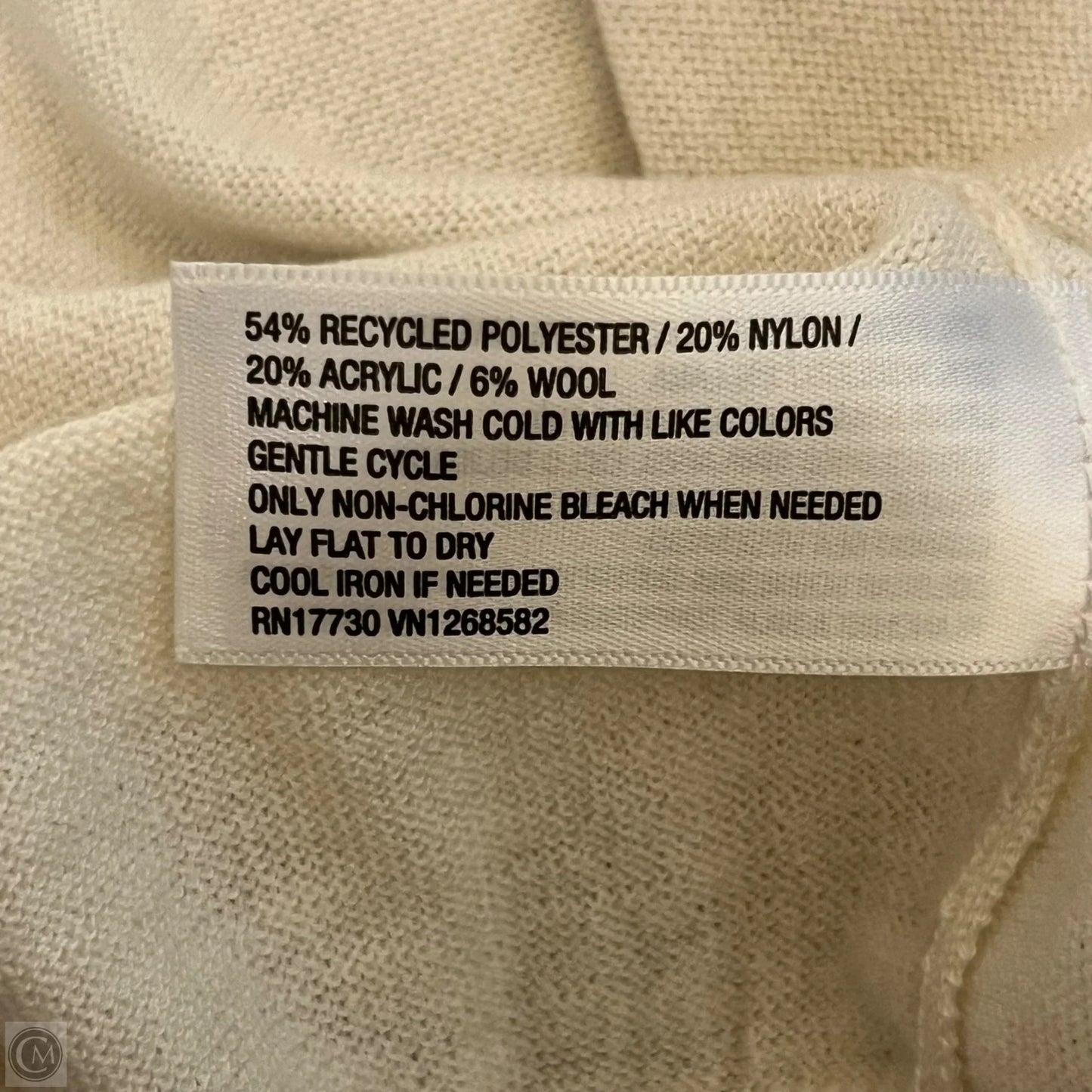 Sweater Cardigan By A New Day In Cream, Size: M