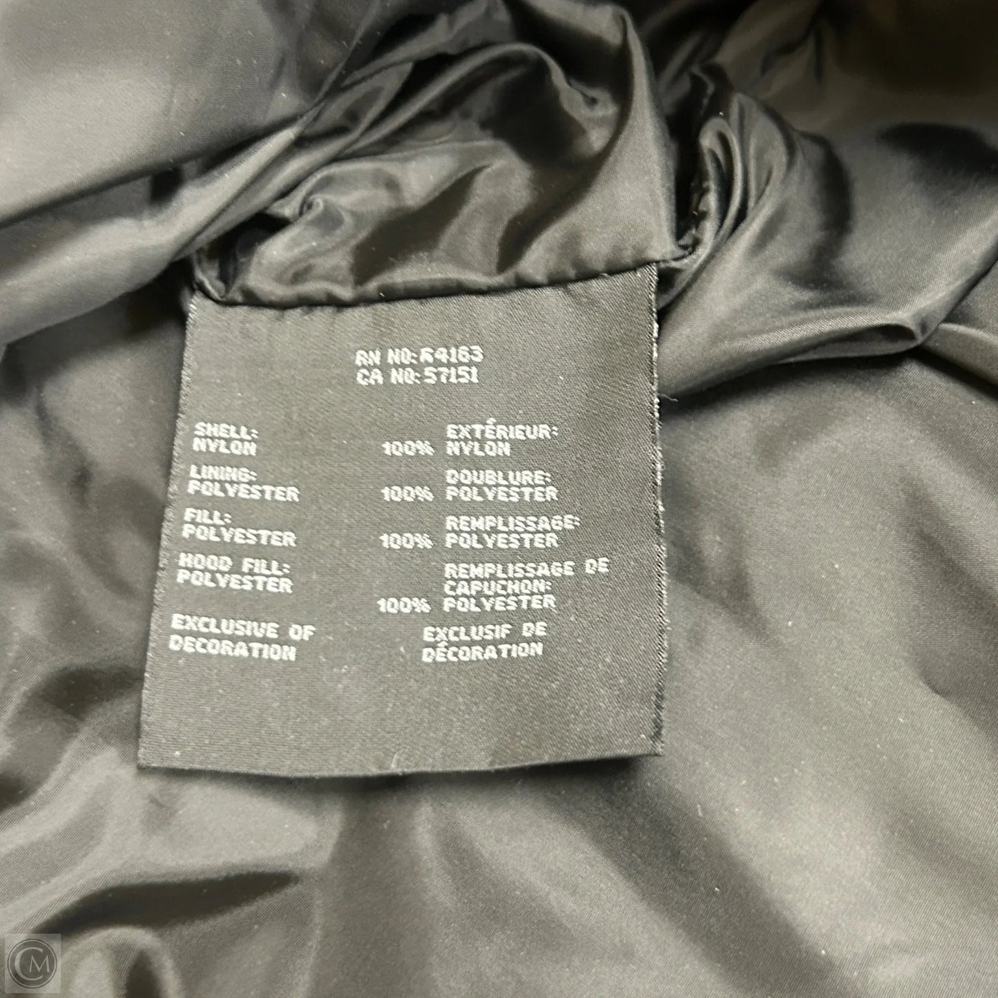 Coat Puffer & Quilted By Andrew Marc In Black, Size: L