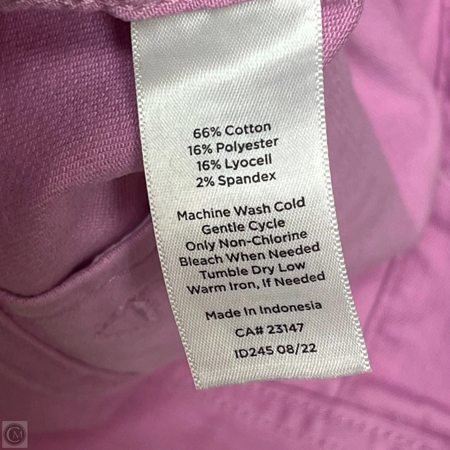 Jacket Denim By Talbots In Pink Denim, Size: M