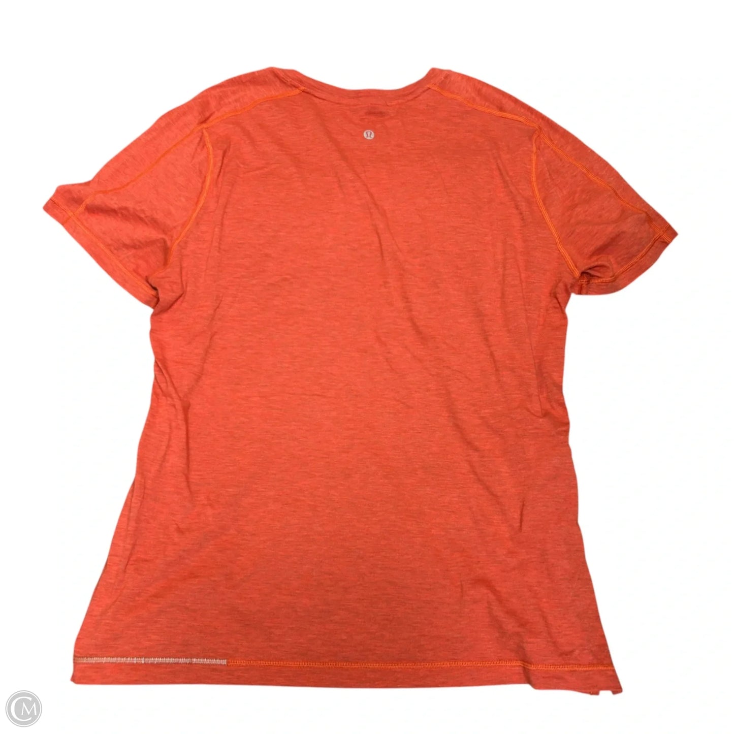 Athletic Top Short Sleeve By Lululemon In Red, Size: L
