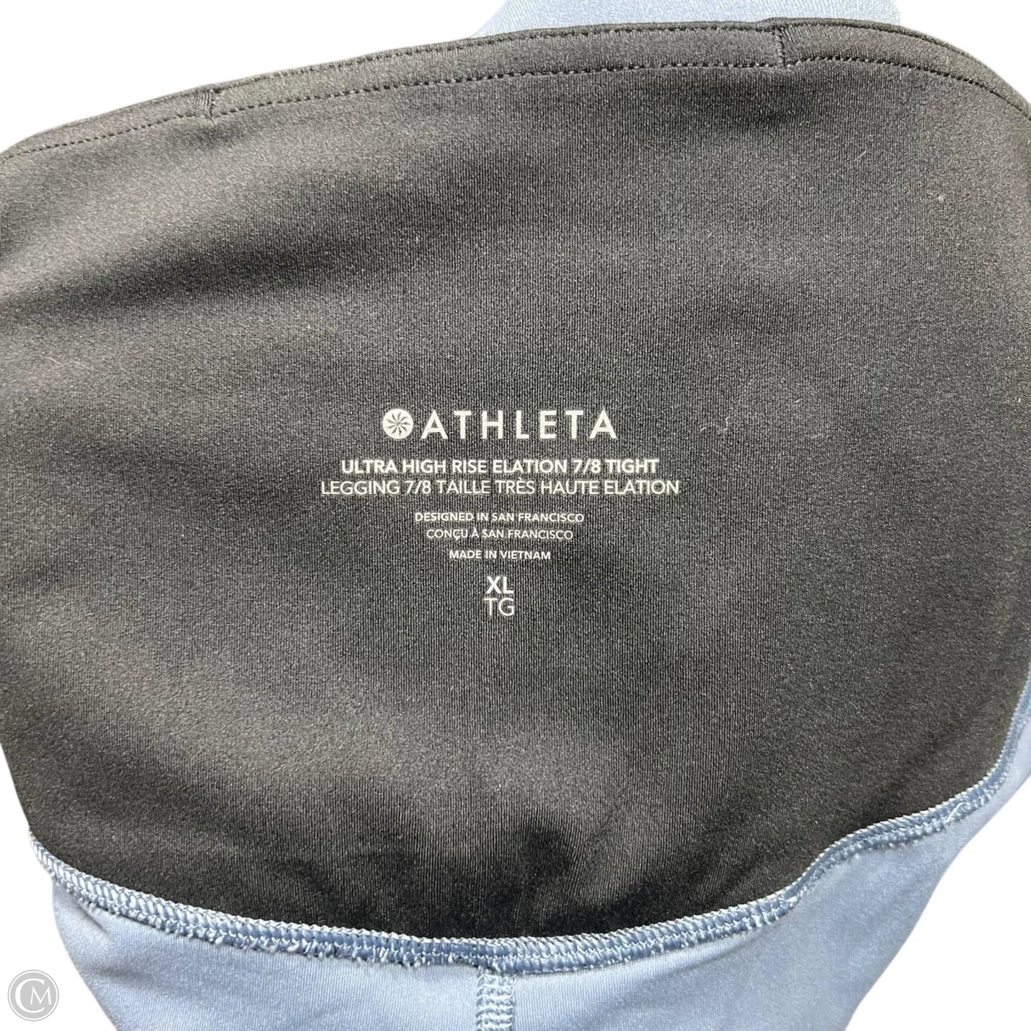 Athletic Leggings Capris By Athleta In Black & Blue, Size: 16