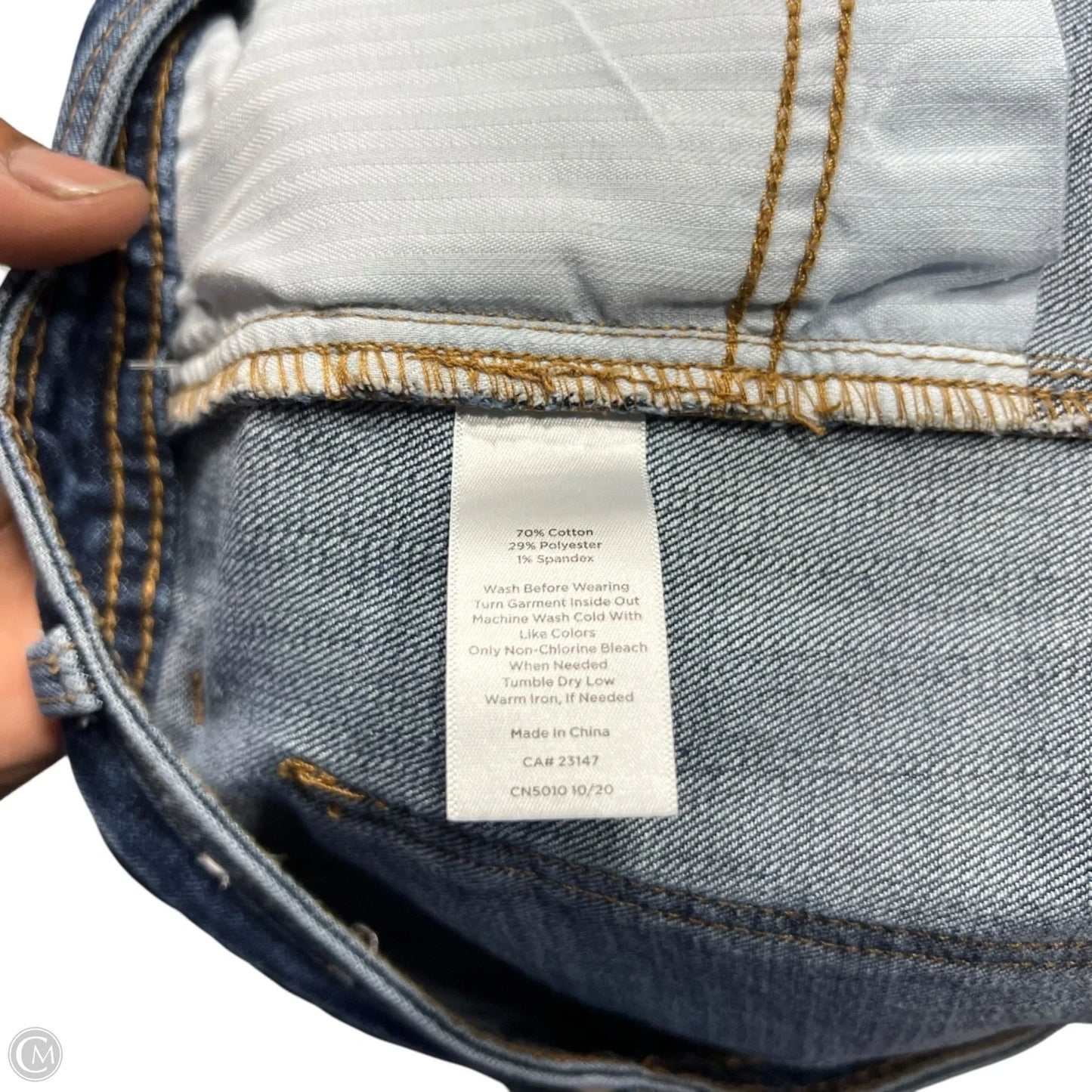 Jeans Cropped By Talbots In Blue Denim, Size: 8