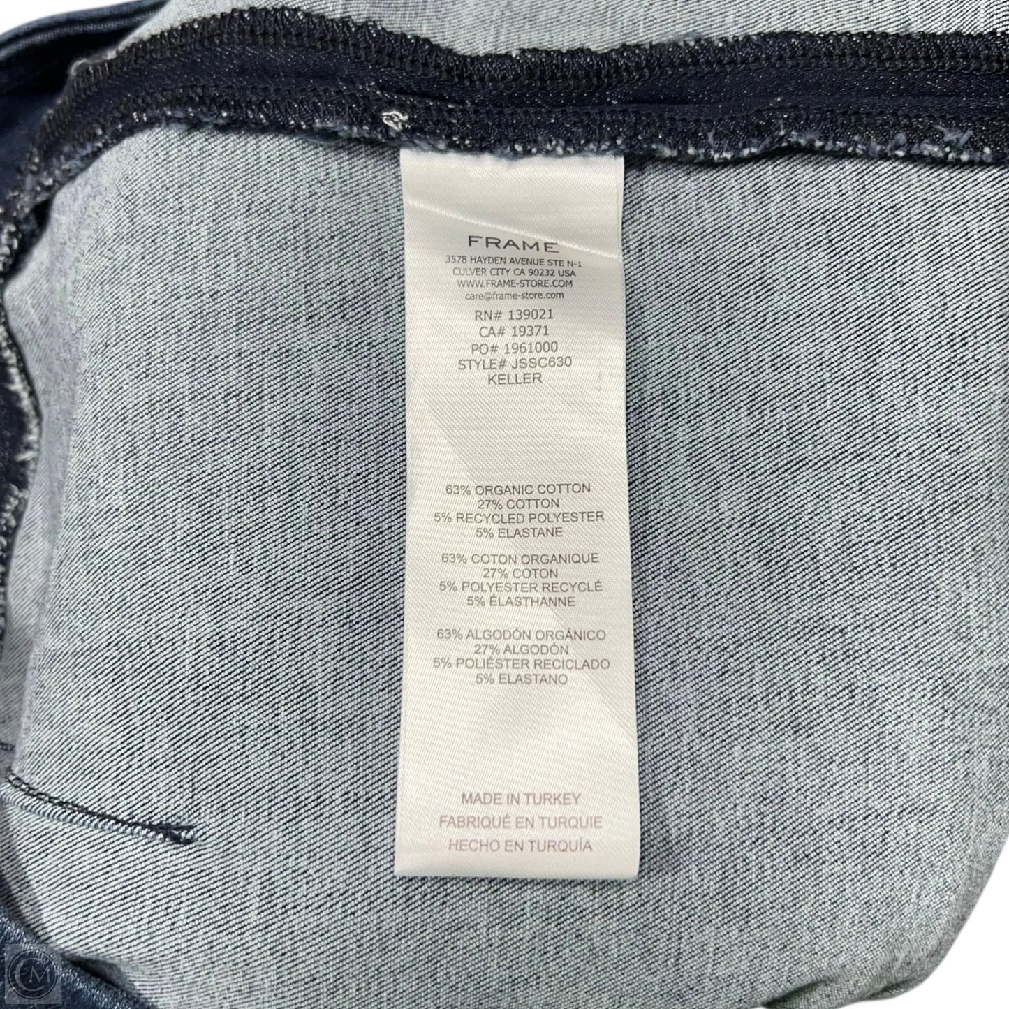 Jeans Cropped By Frame In Blue Denim, Size: 2