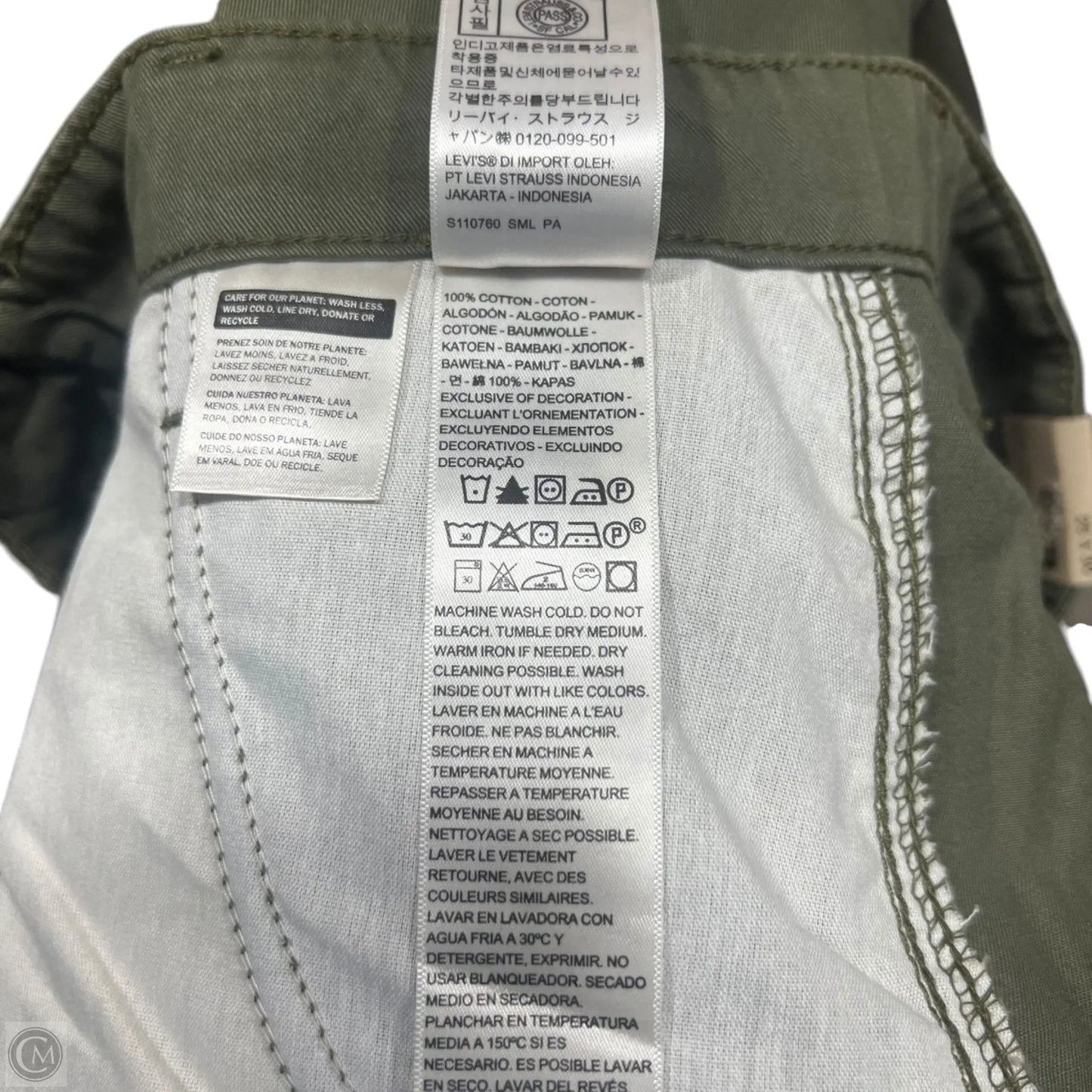 Pants Cargo & Utility By Levis In Green Denim, Size: 2