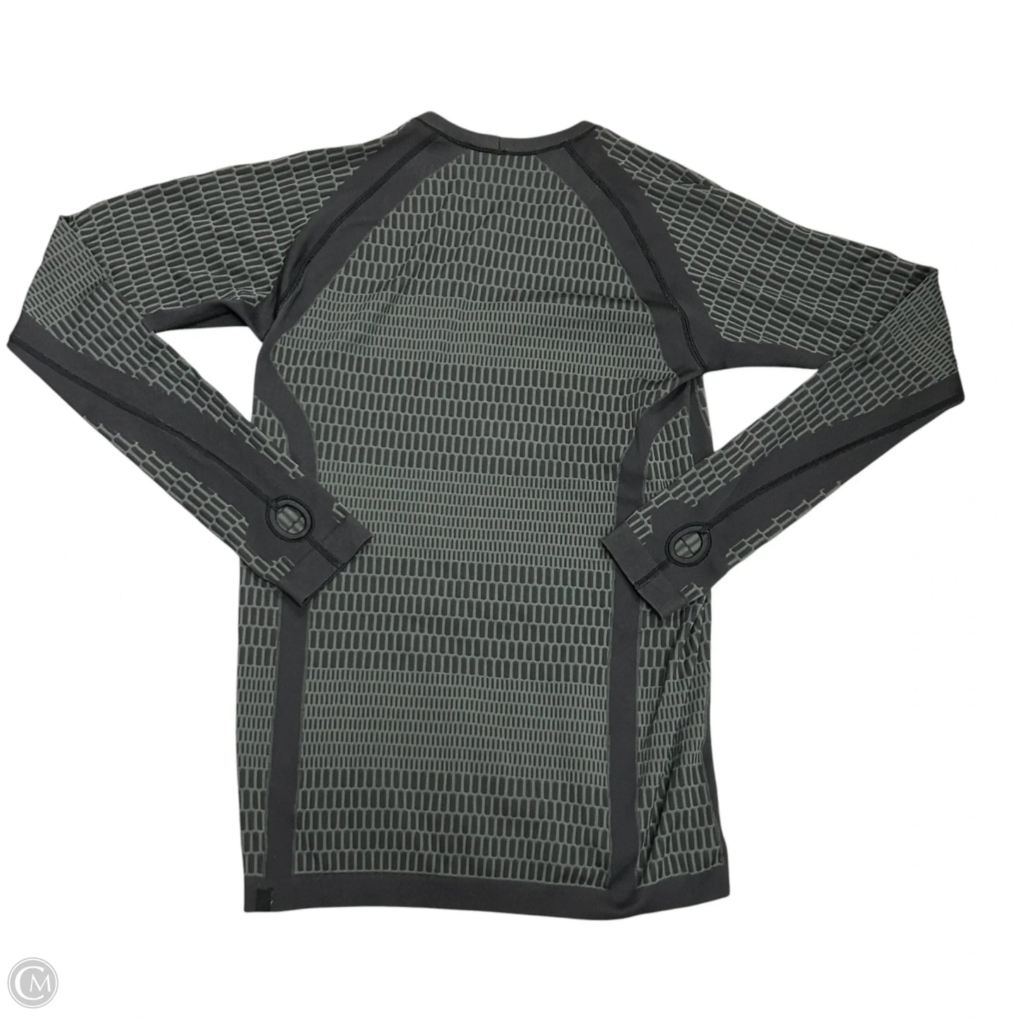 Athletic Top Long Sleeve Crewneck By Lululemon In Grey, Size: M