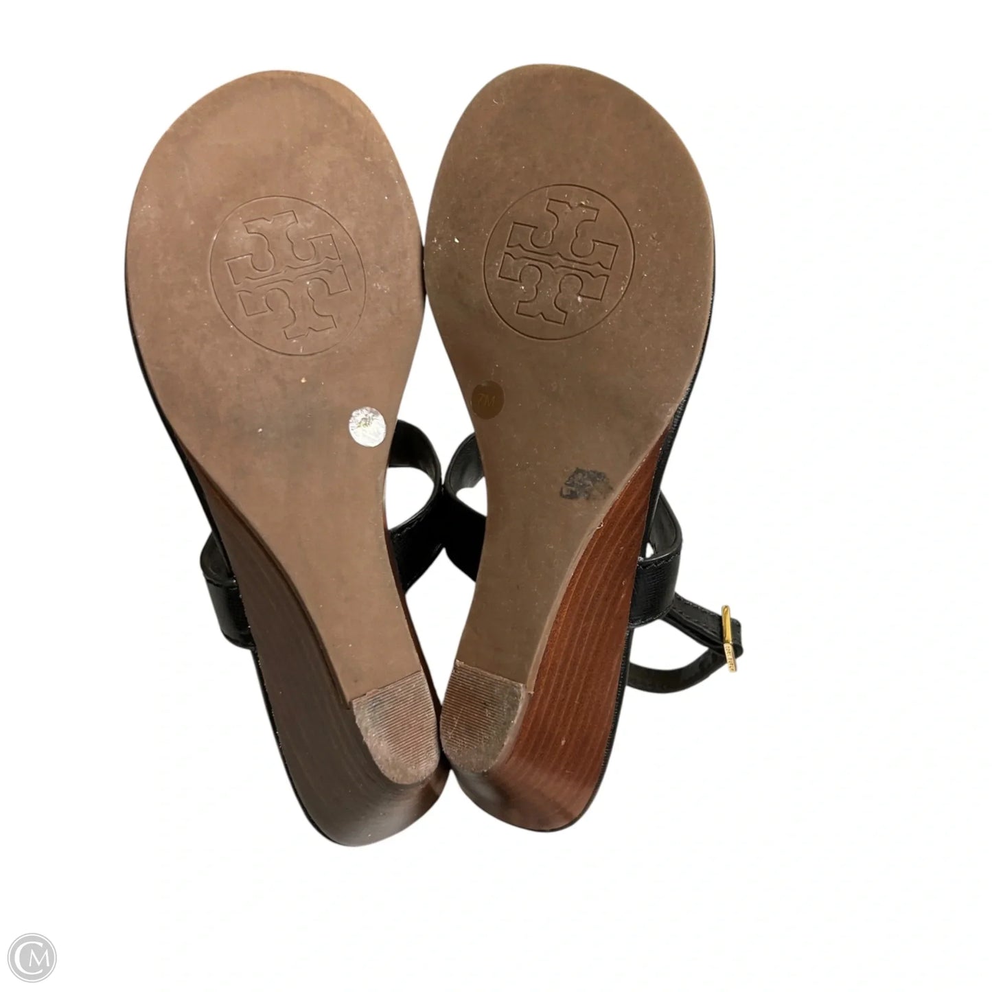 Sandals Designer By Tory Burch In Black, Size: 7