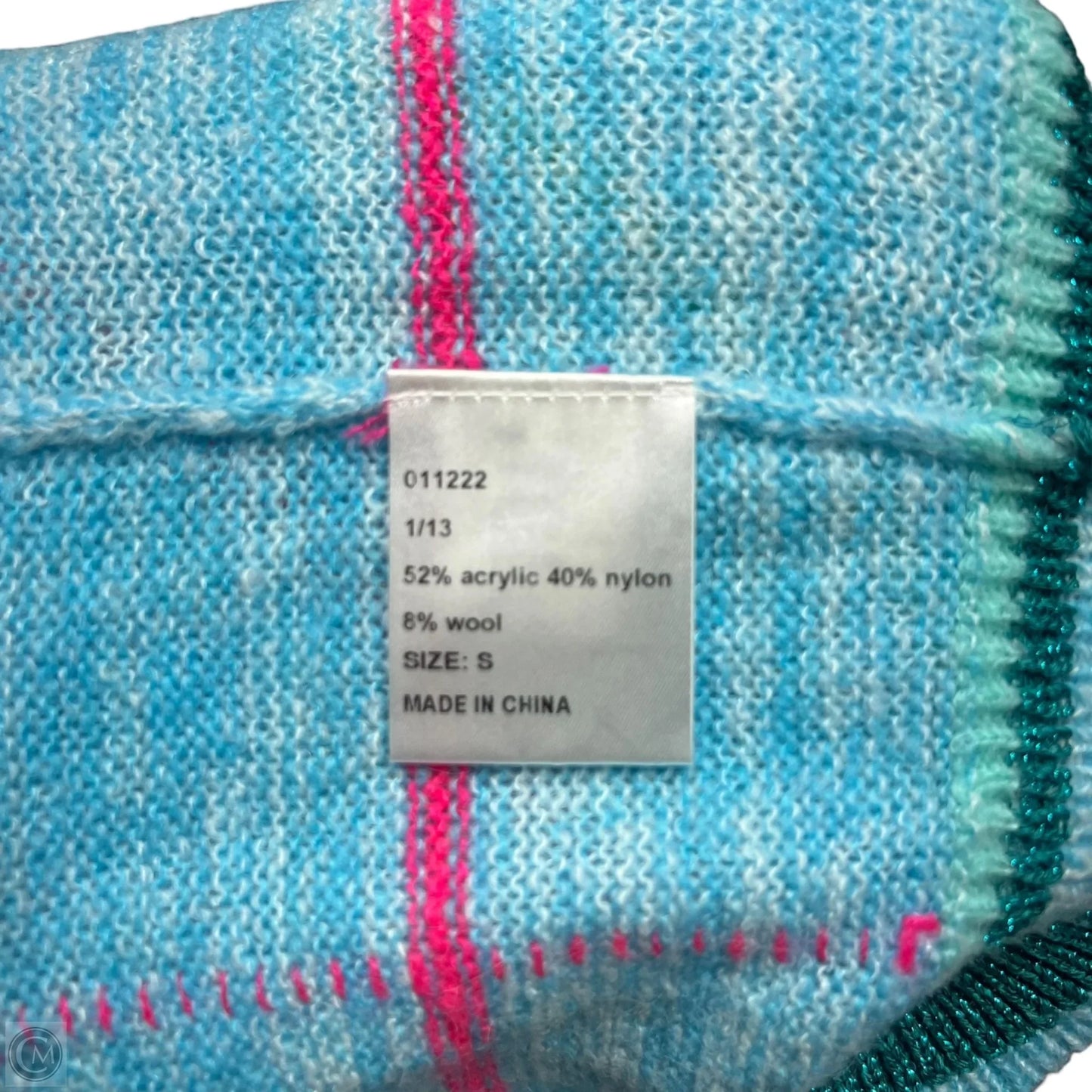 Sweater Cardigan Designer By Lilly Pulitzer In Blue & Green, Size: S