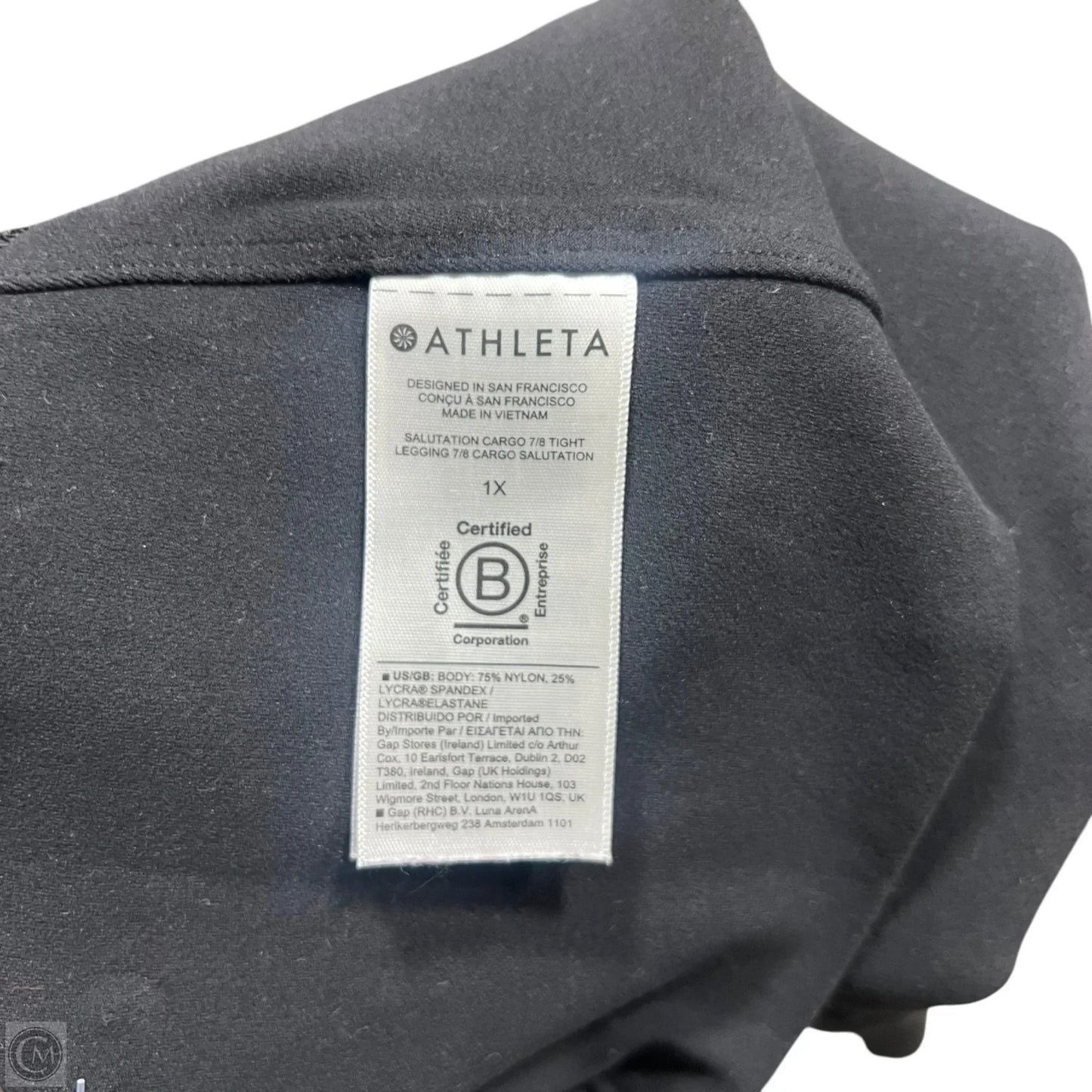 Athletic Leggings By Athleta In Black, Size: 18