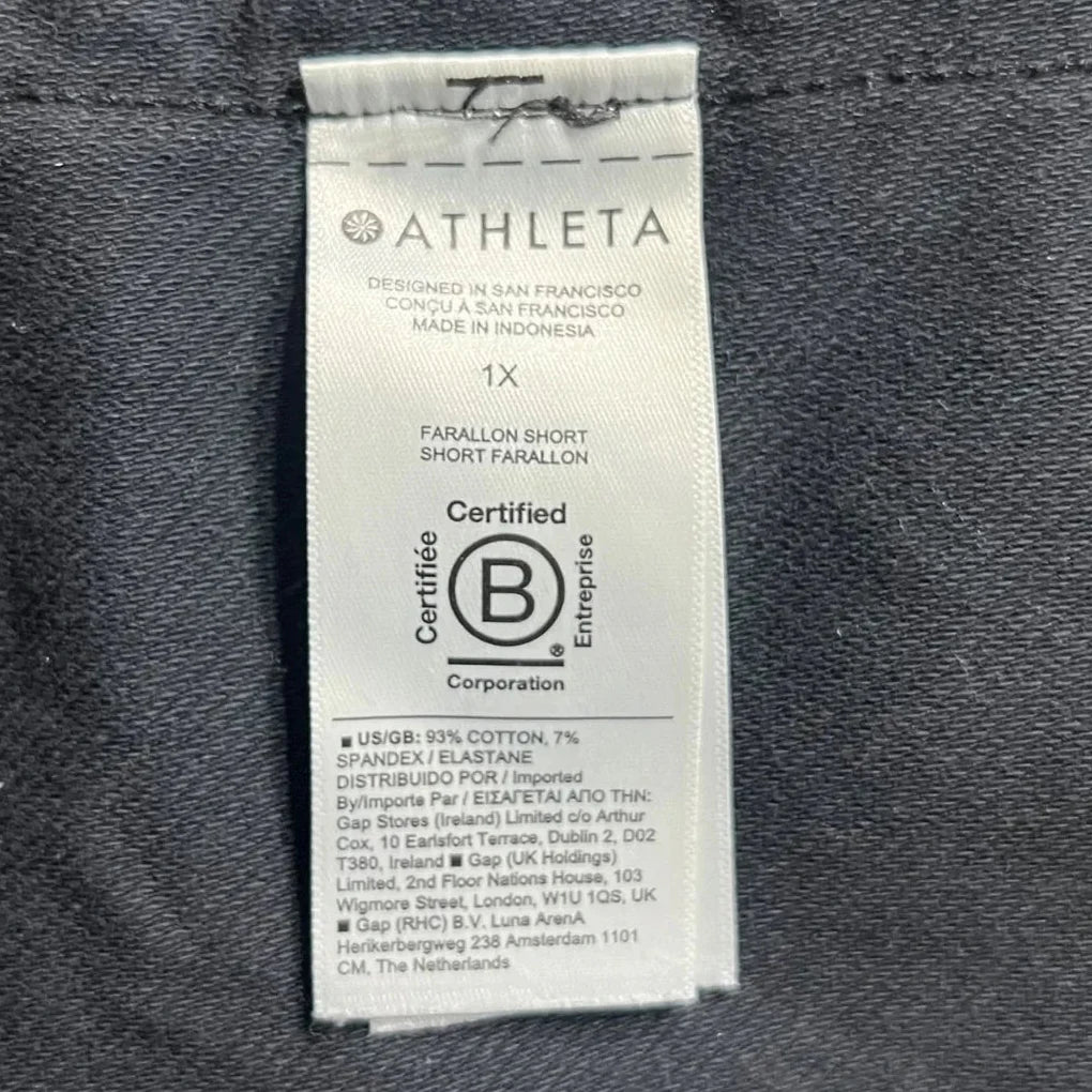 Athletic Shorts By Athleta In Black, Size: 1x