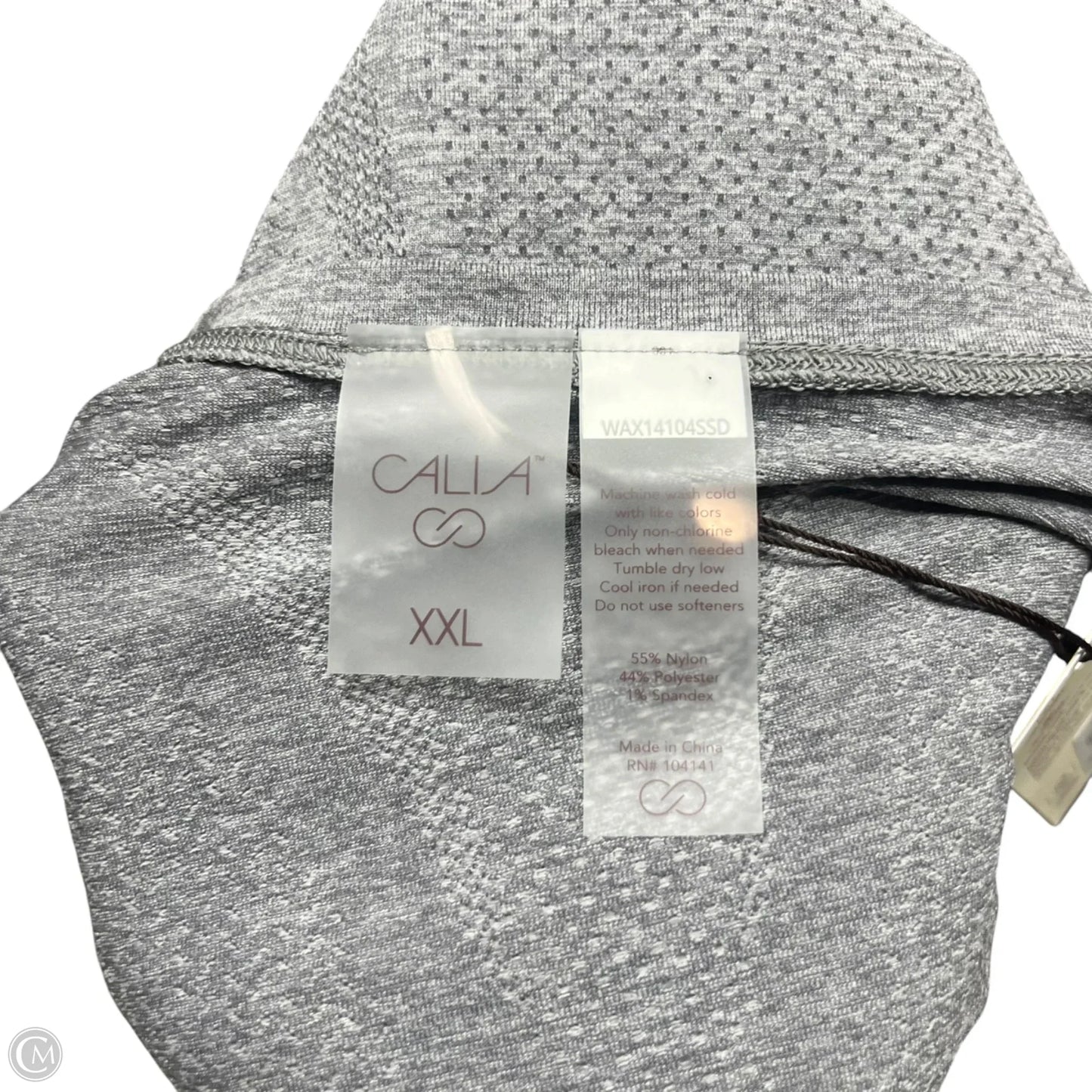 Athletic Top Long Sleeve Crewneck By Calia In Grey, Size: 2x