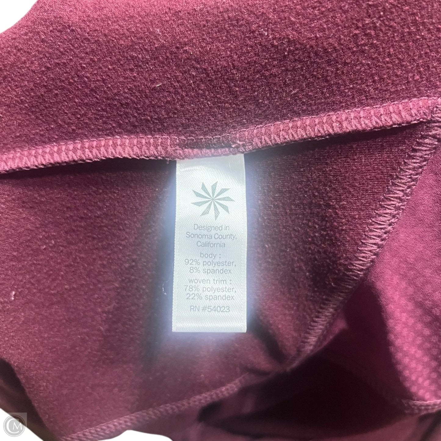 Athletic Sweatshirt Hoodie By Athleta In Red, Size: Xs