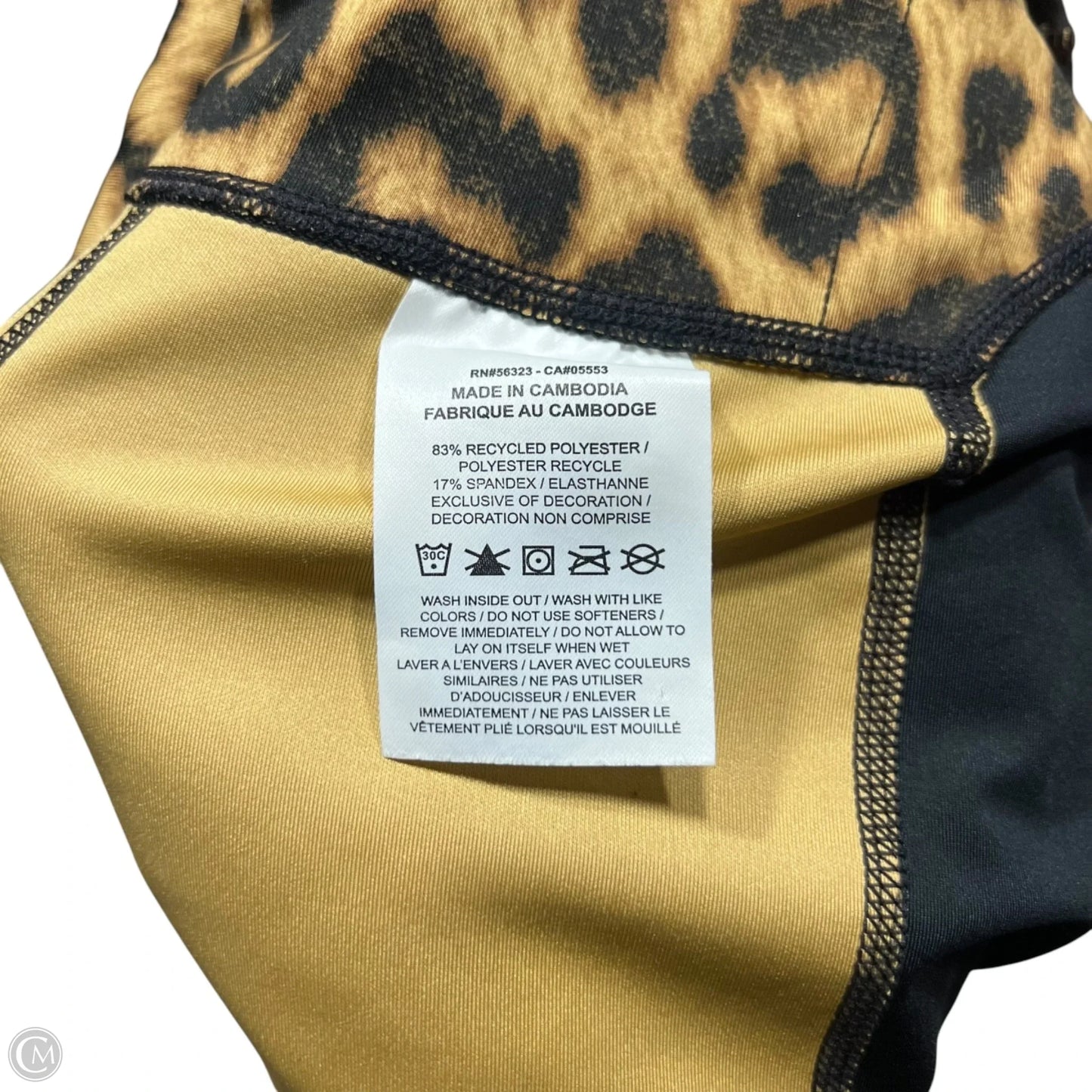 Athletic Leggings By Nike In Leopard Print, Size: Xs