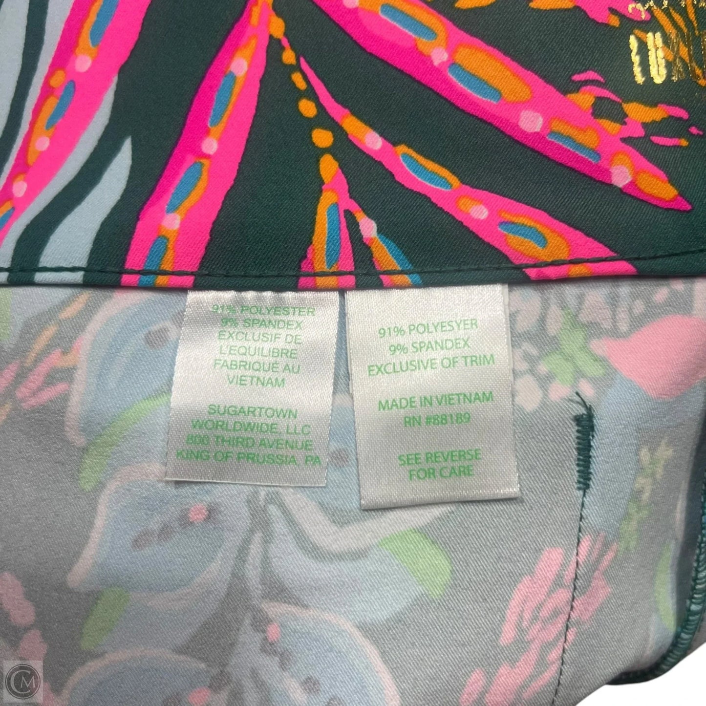 Pants Designer By Lilly Pulitzer In Blue & Green, Size: 0