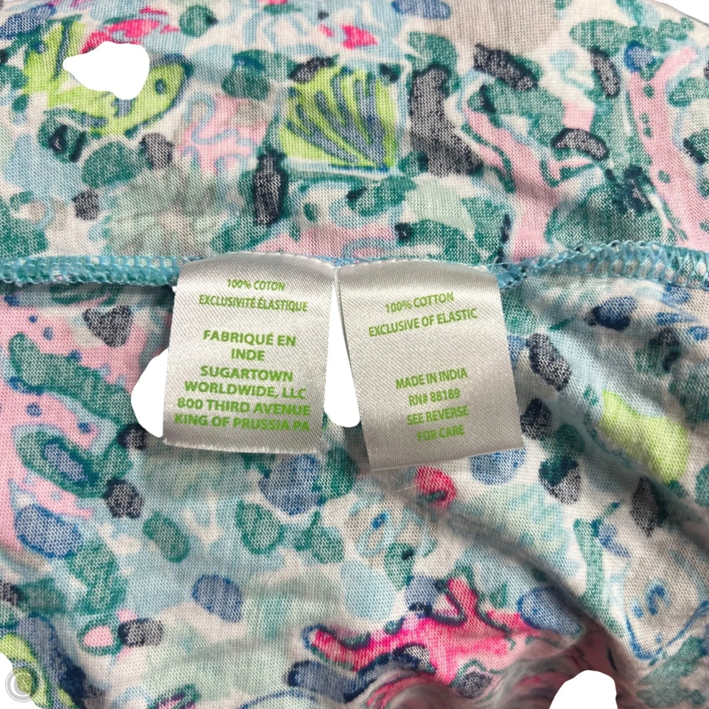 Dress Designer By Lilly Pulitzer In Blue & Green, Size: S