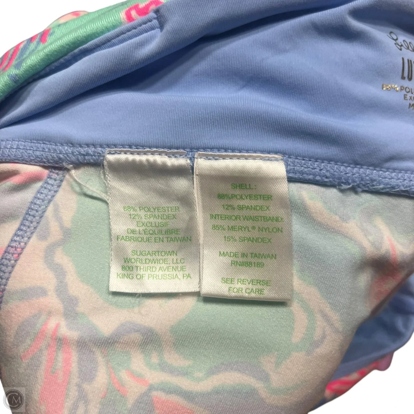 Pants Designer By Lilly Pulitzer In Blue & Pink, Size: S