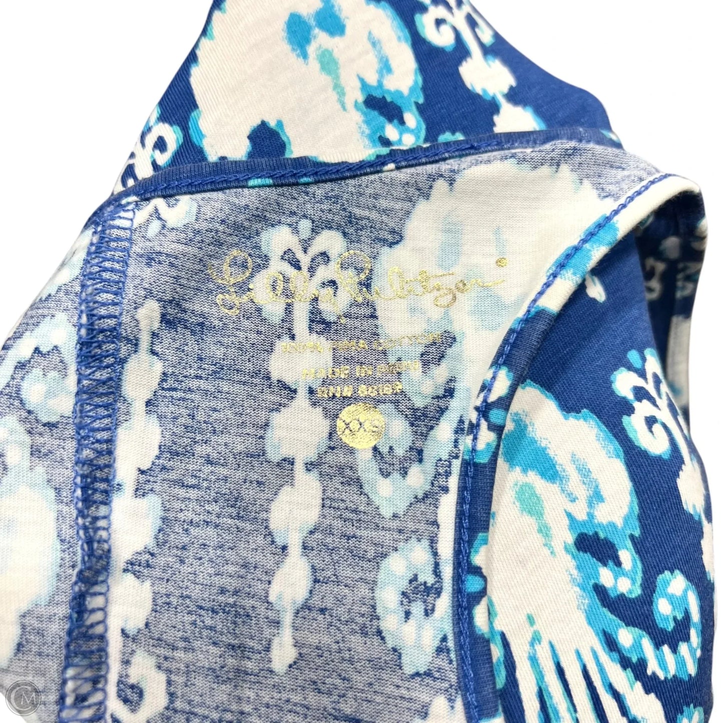 Dress Designer By Lilly Pulitzer In Blue & White, Size: Xxs