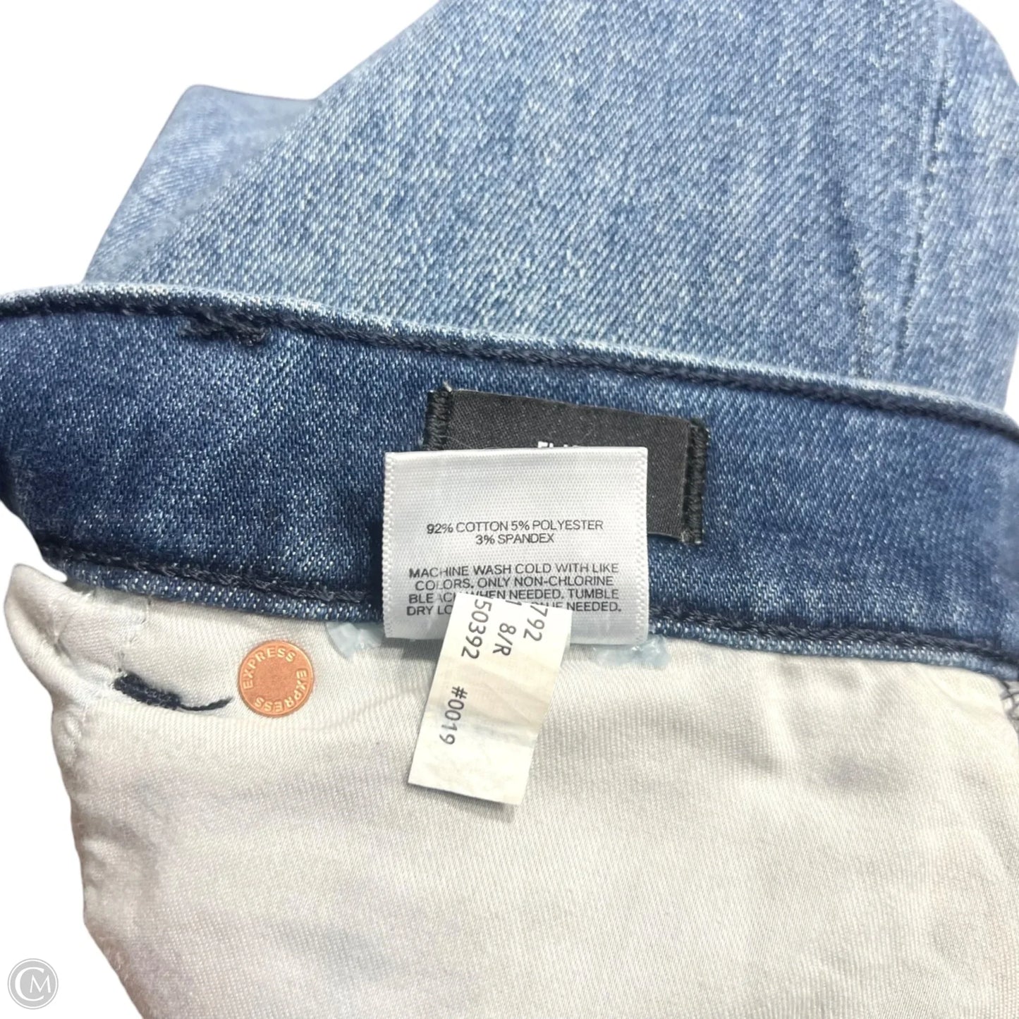 Jeans Flared By Express In Blue Denim, Size: 8