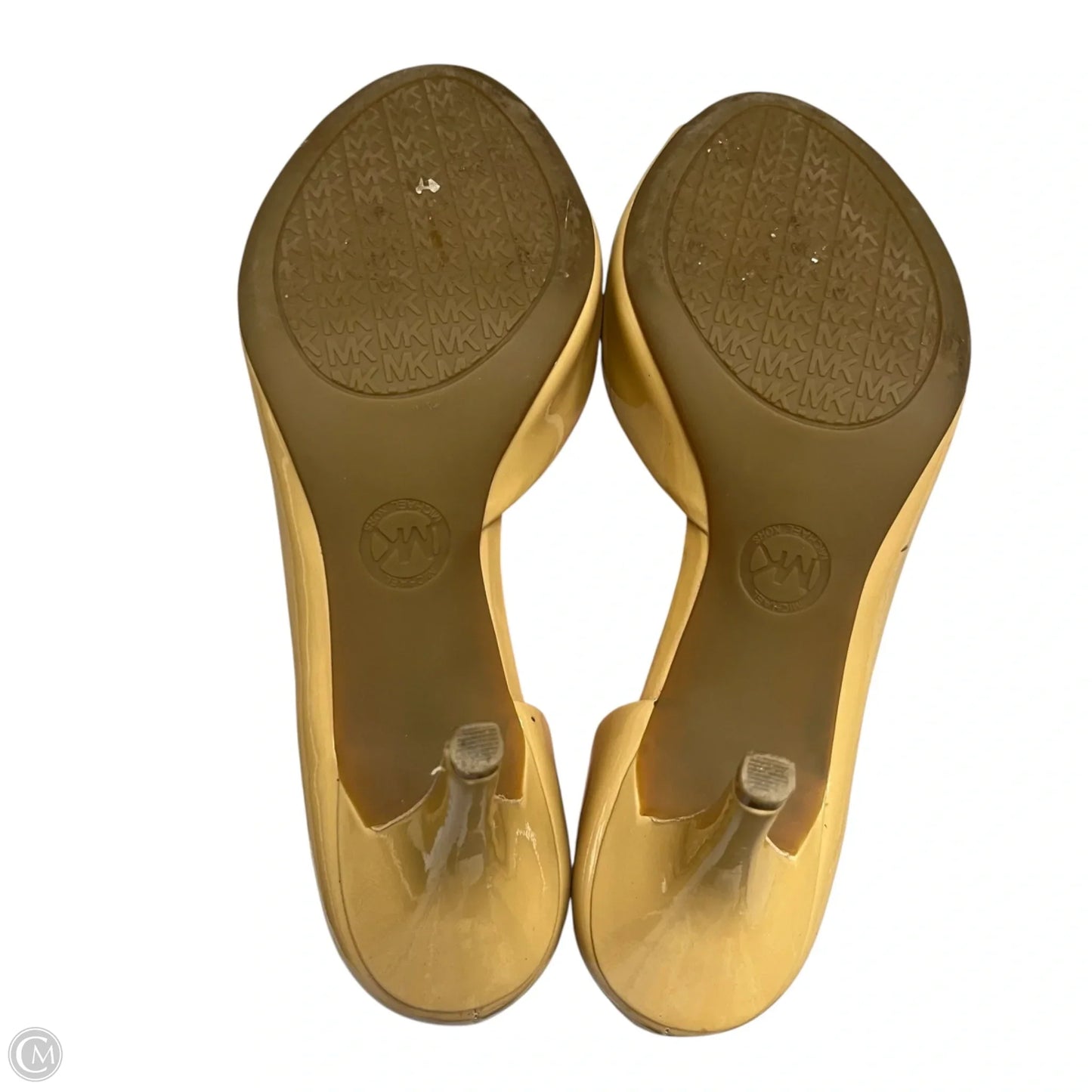 Sandals Heels Stiletto By Michael By Michael Kors In Tan, Size: 7