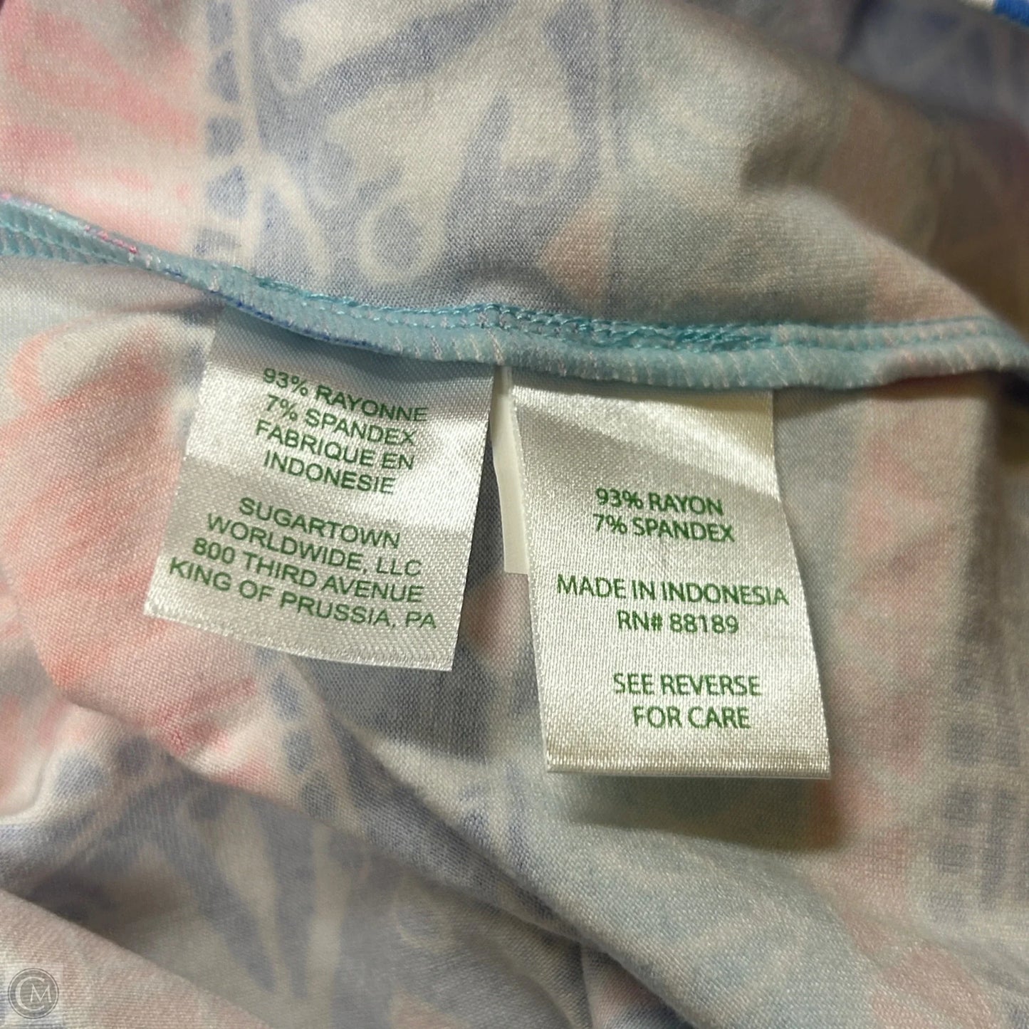 Dress Designer By Lilly Pulitzer In Blue & Pink, Size: L