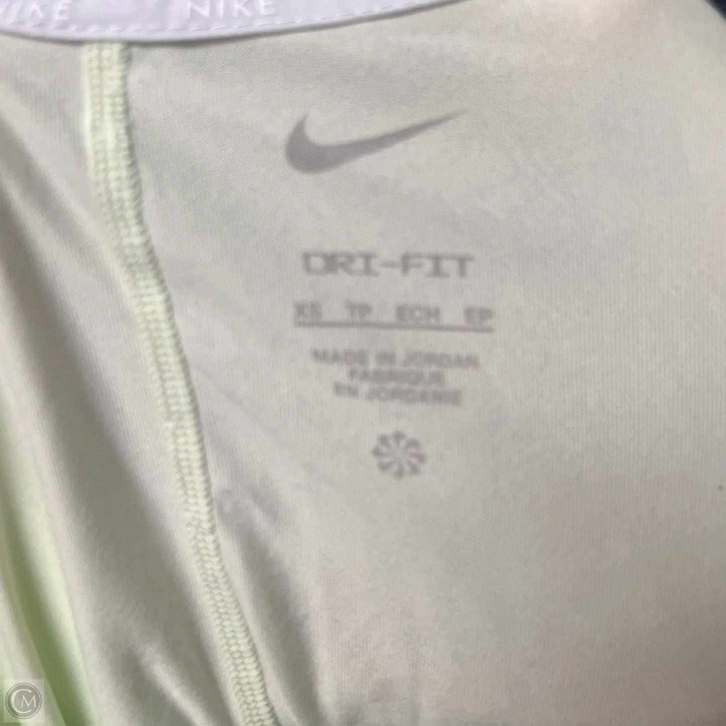 Athletic Top Long Sleeve Crewneck By Nike In Green, Size: Xs