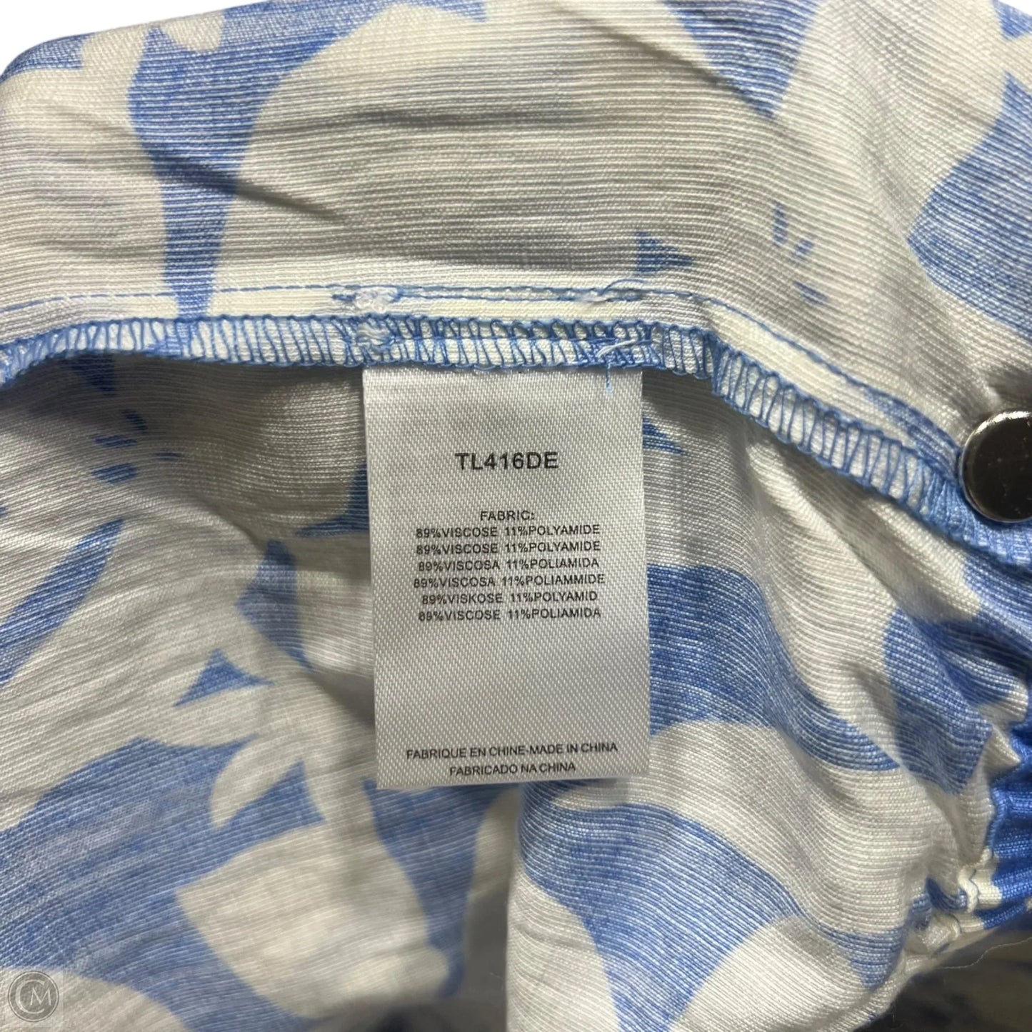 Pants Wide Leg By Lili Sidonio In Blue & White, Size: 4