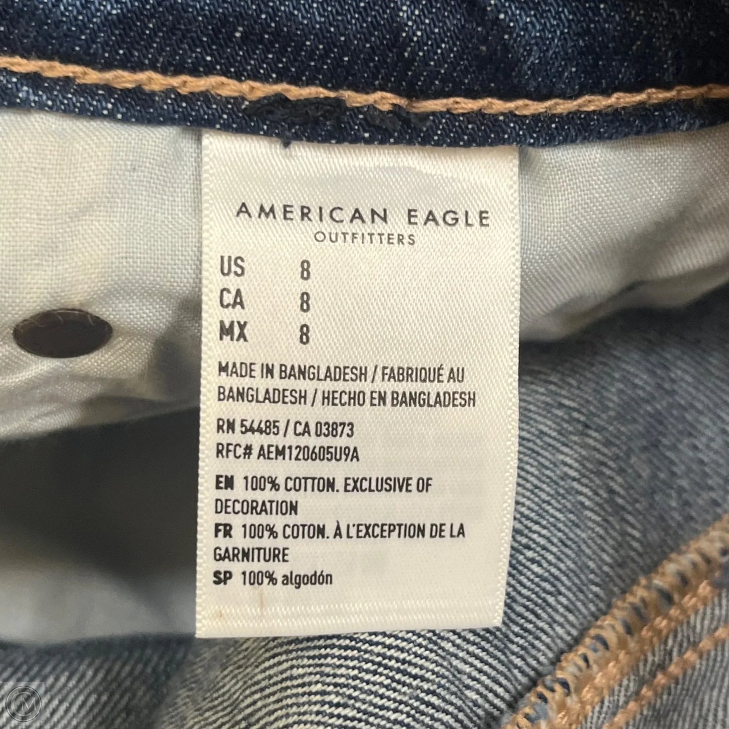 Shorts By American Eagle In Blue Denim, Size: 8