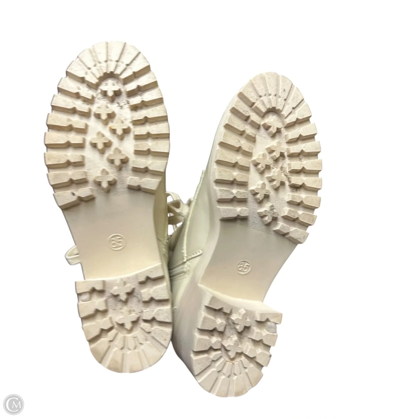 Boots Combat By Wild Pair In Cream, Size: 8.5