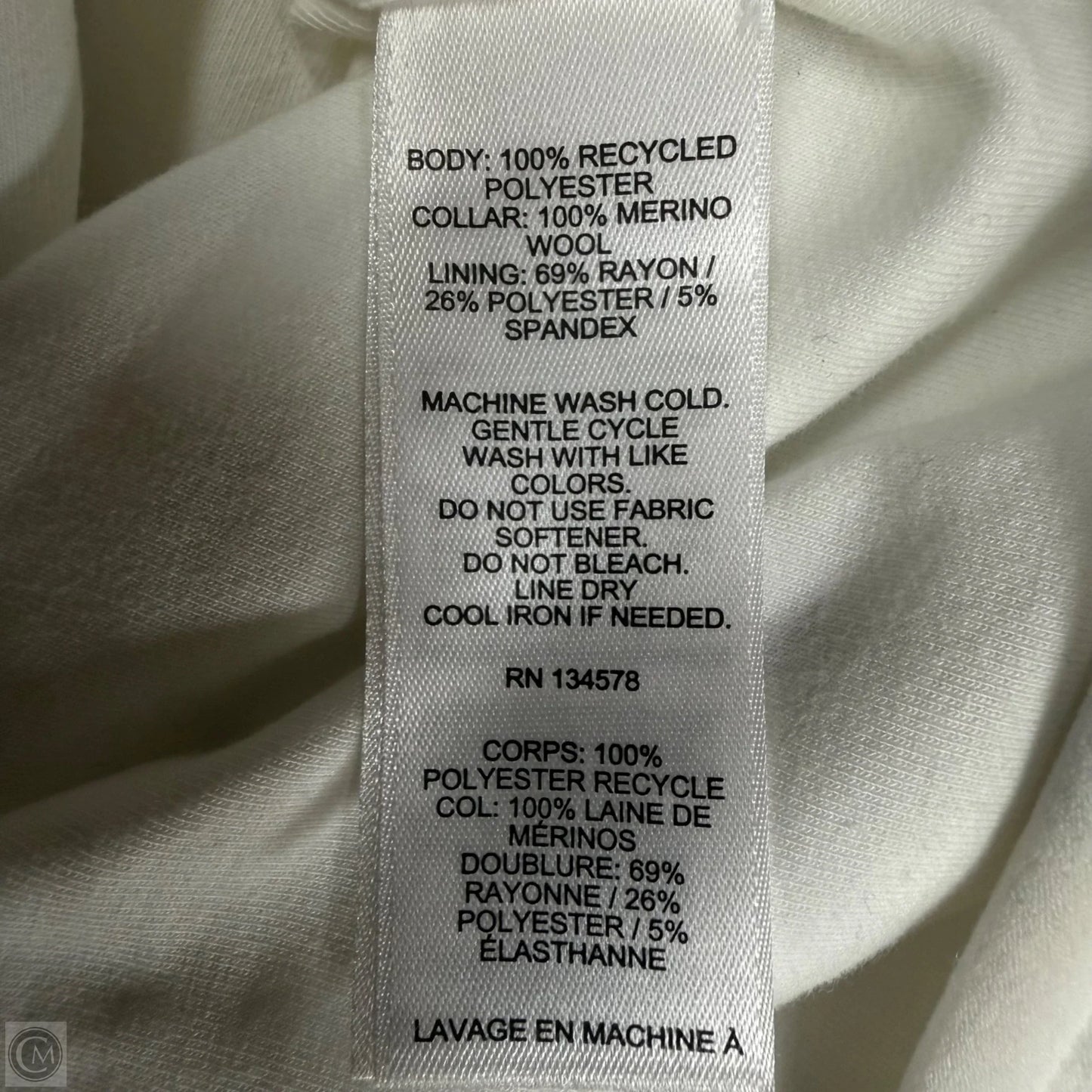 Sweatshirt Collar By Vineyard Vines In Blue & Cream, Size: L