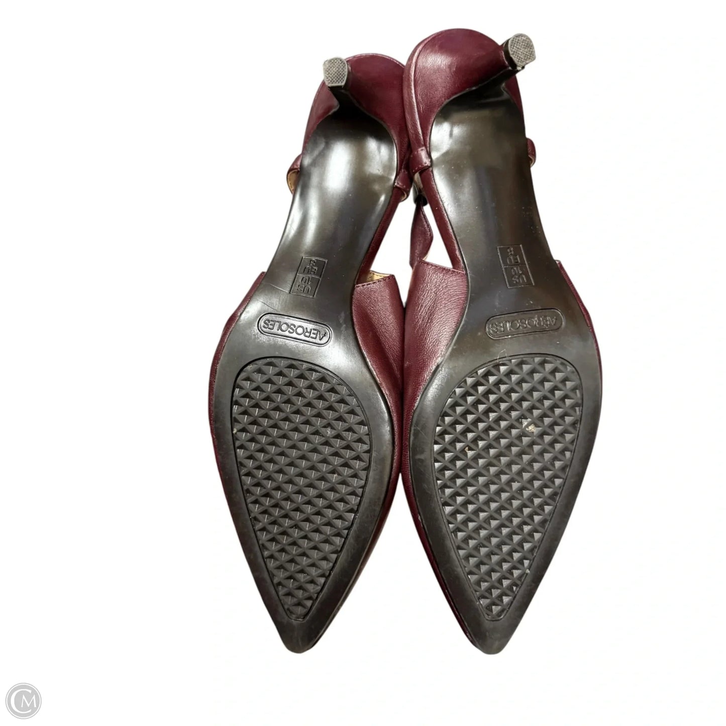 Shoes Heels Kitten By Aerosoles In Maroon, Size: 10