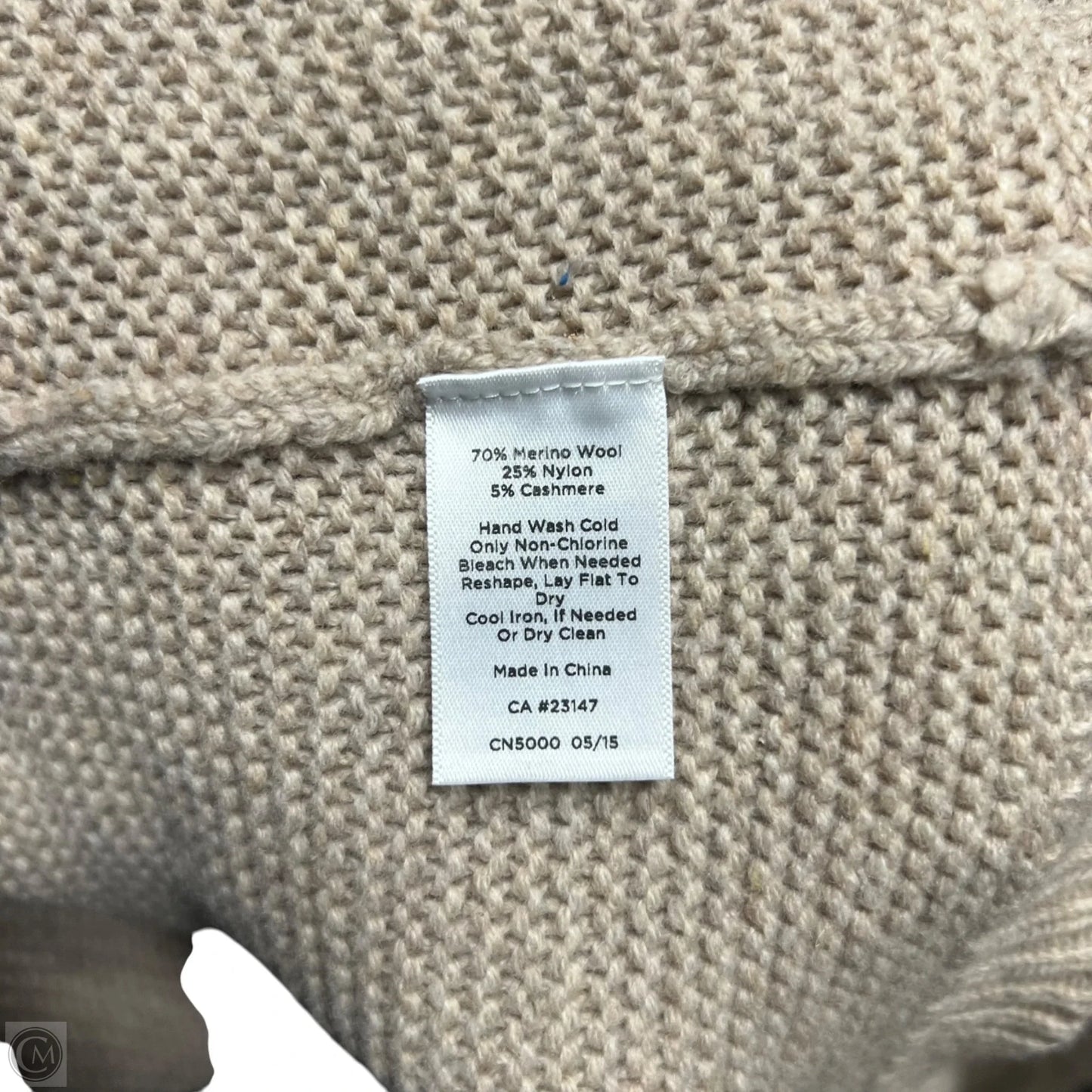 Sweater Cardigan By Talbots In Tan, Size: 3x