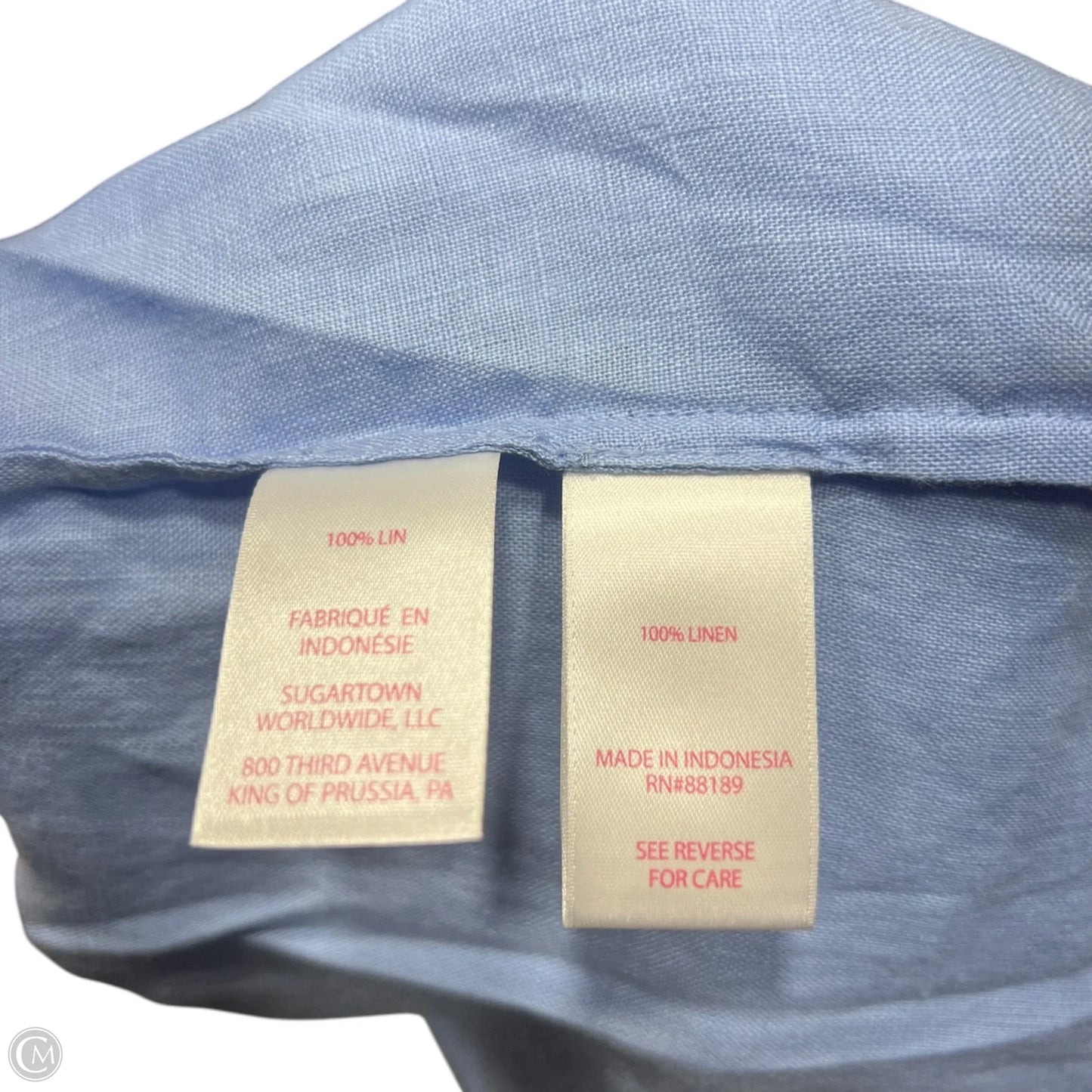 Top Sleeveless Designer By Lilly Pulitzer In Blue, Size: S