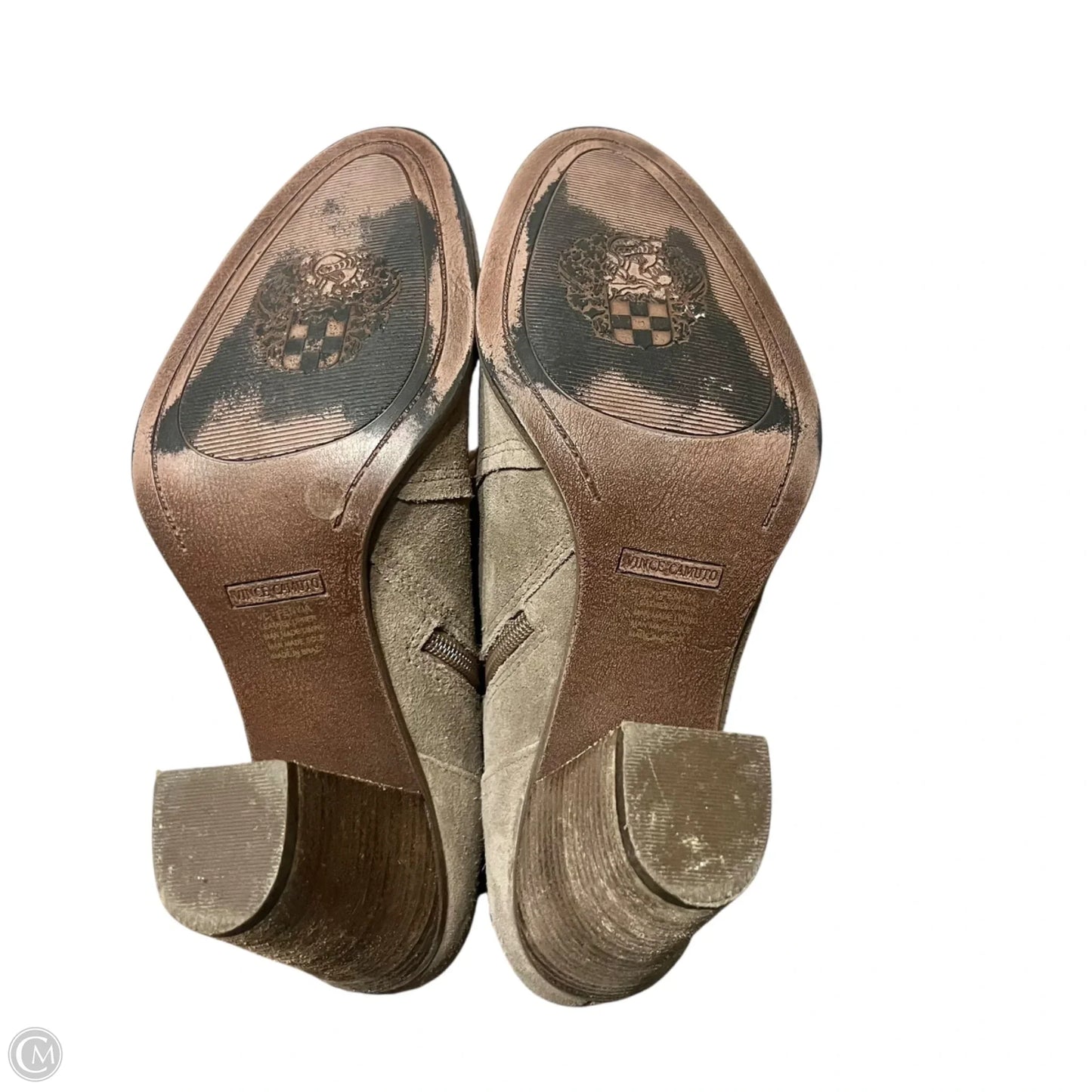 Boots Ankle Heels By Vince Camuto In Tan, Size: 10