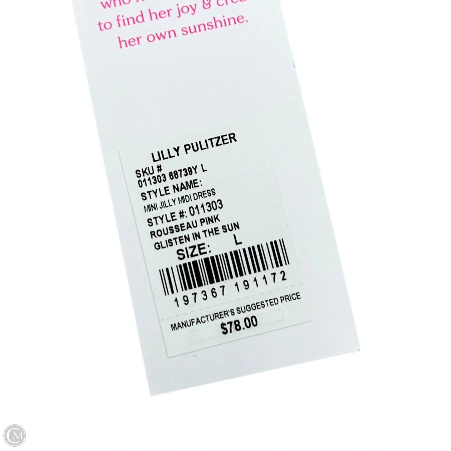 Top Short Sleeve Designer By Lilly Pulitzer In Blue & Pink, Size: L