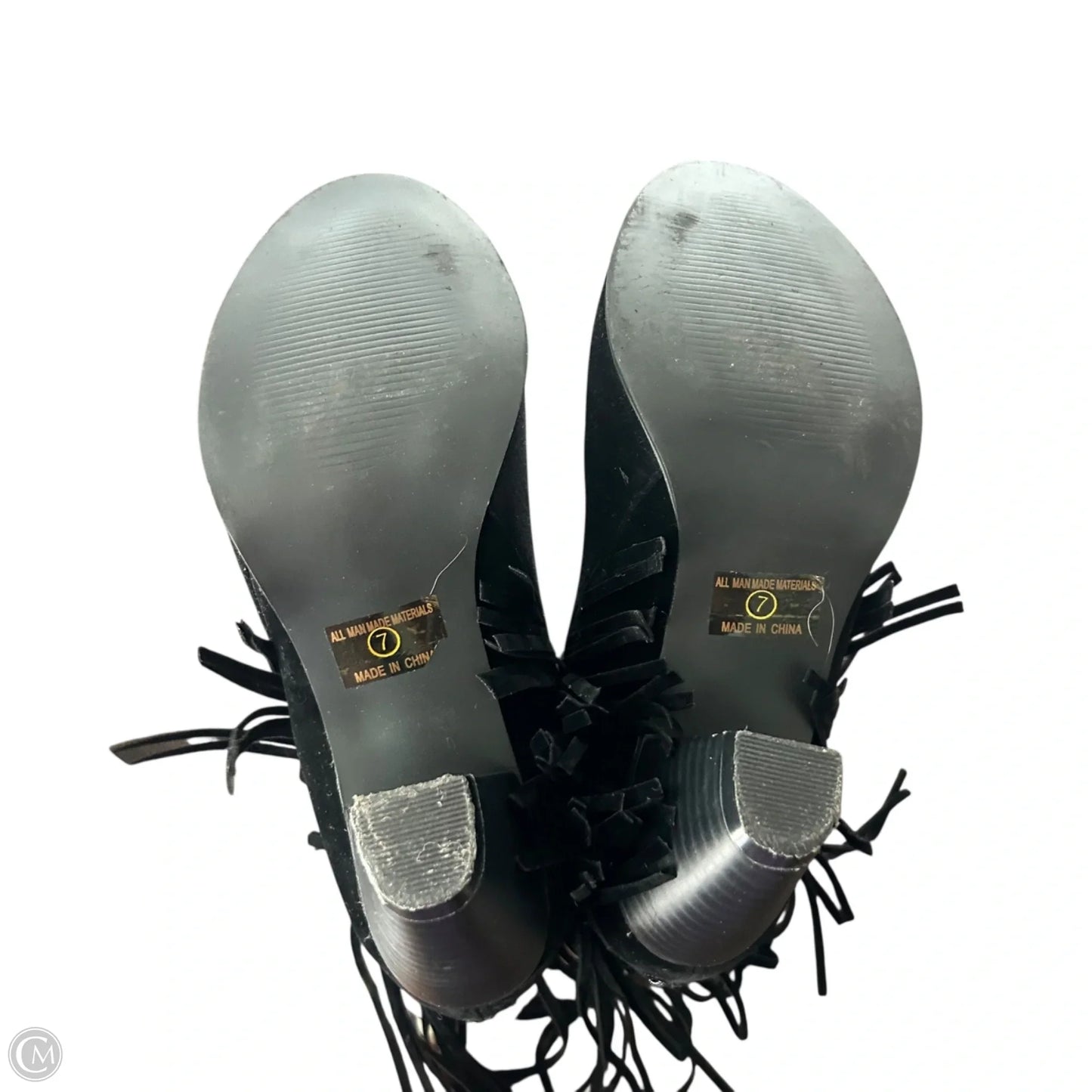 Boots Ankle Heels By Bowmilel In Black, Size: 7