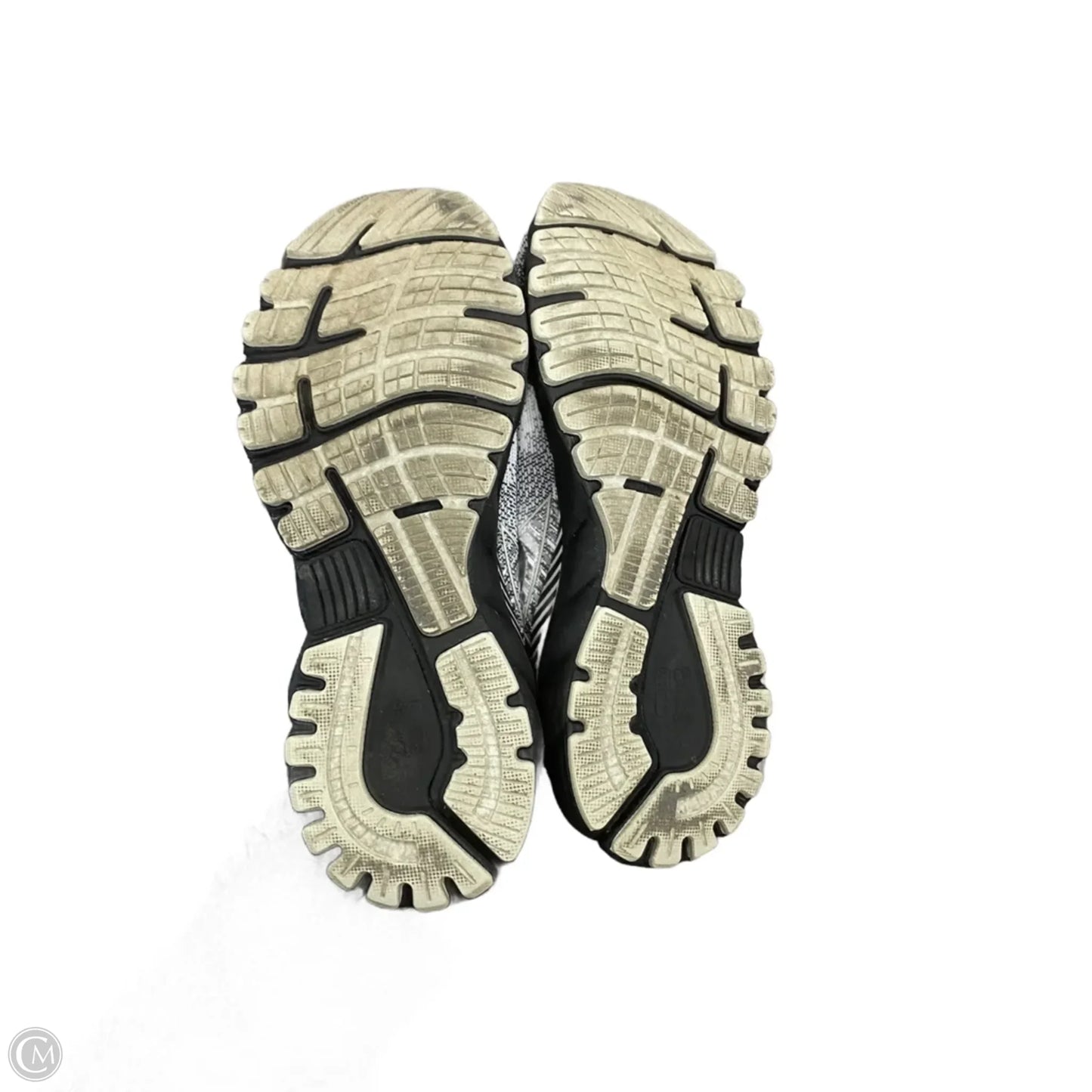 Shoes Athletic By Brooks In Black & Grey, Size: 9