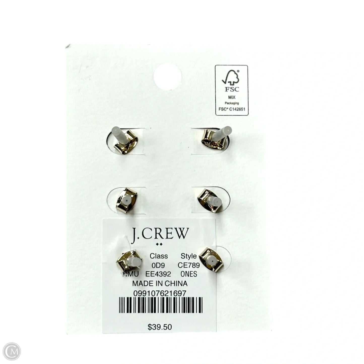Earrings Stud By J. Crew, Size: 03 Piece Set